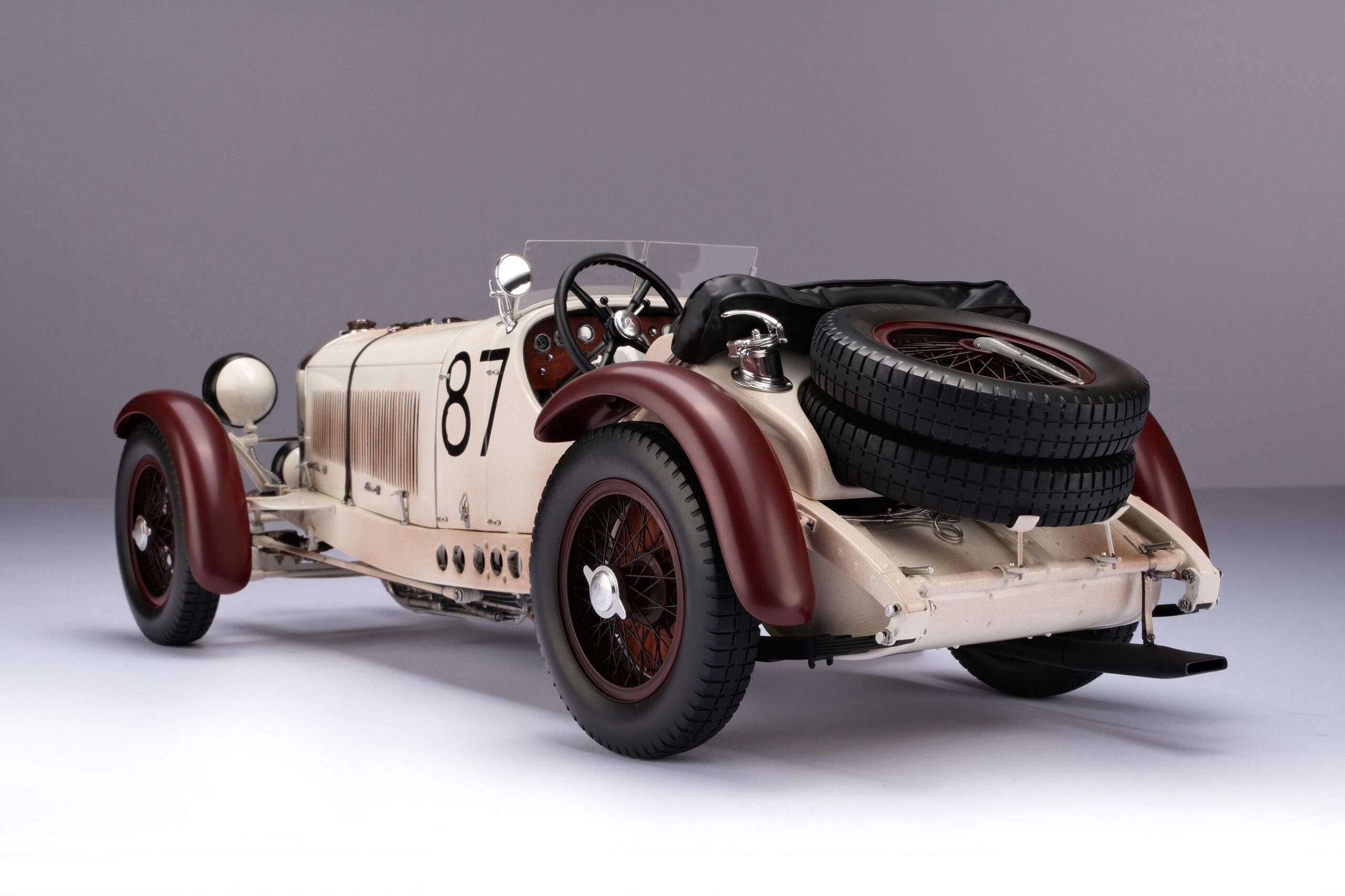 Amalgam Mercedes-Benz SSKL 1931 Mille Miglia Winner Patiniert - Weiß | 1:8 – Bild 8