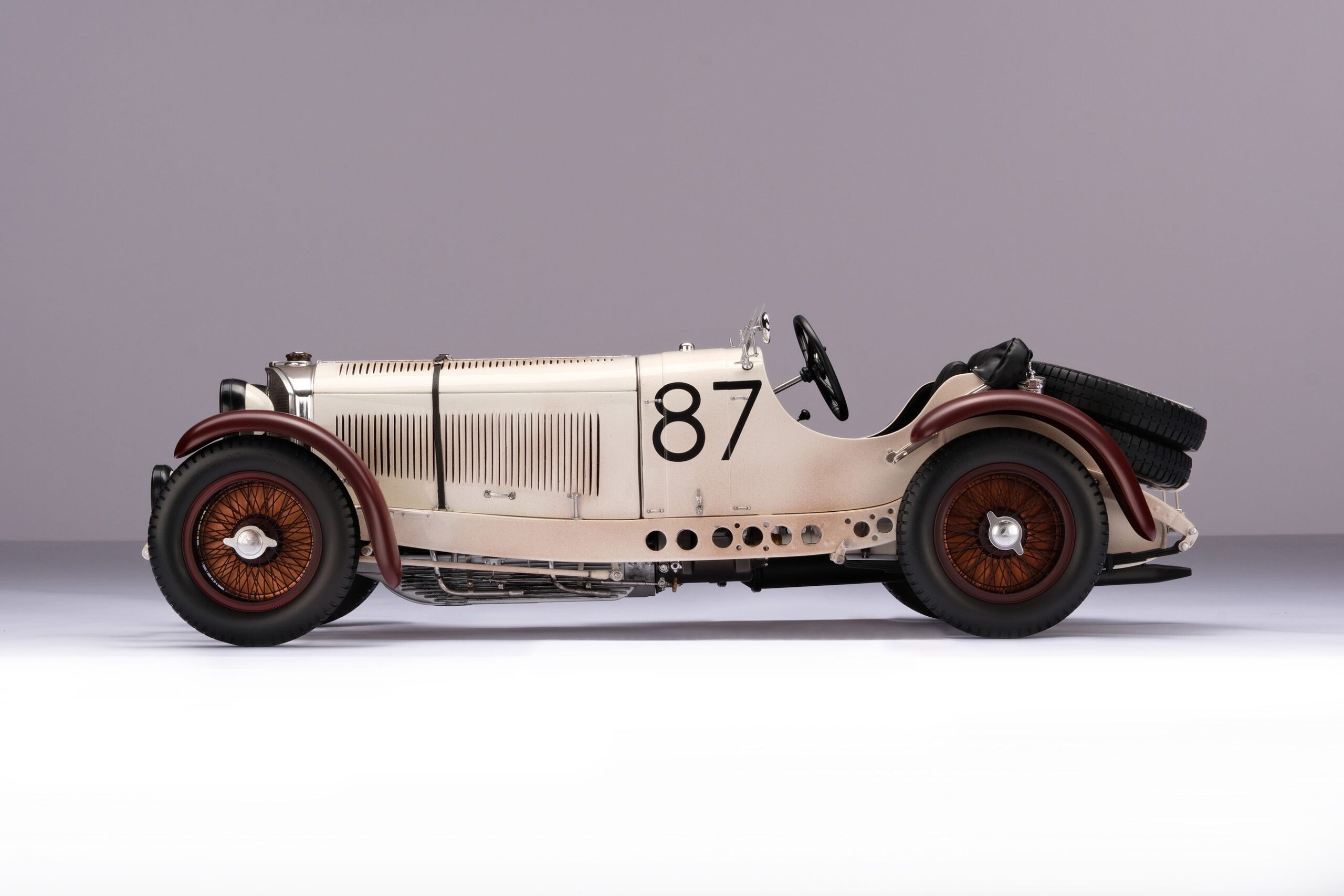 Amalgam Mercedes-Benz SSKL 1931 Mille Miglia Winner Patiniert - Weiß | 1:8 – Bild 14