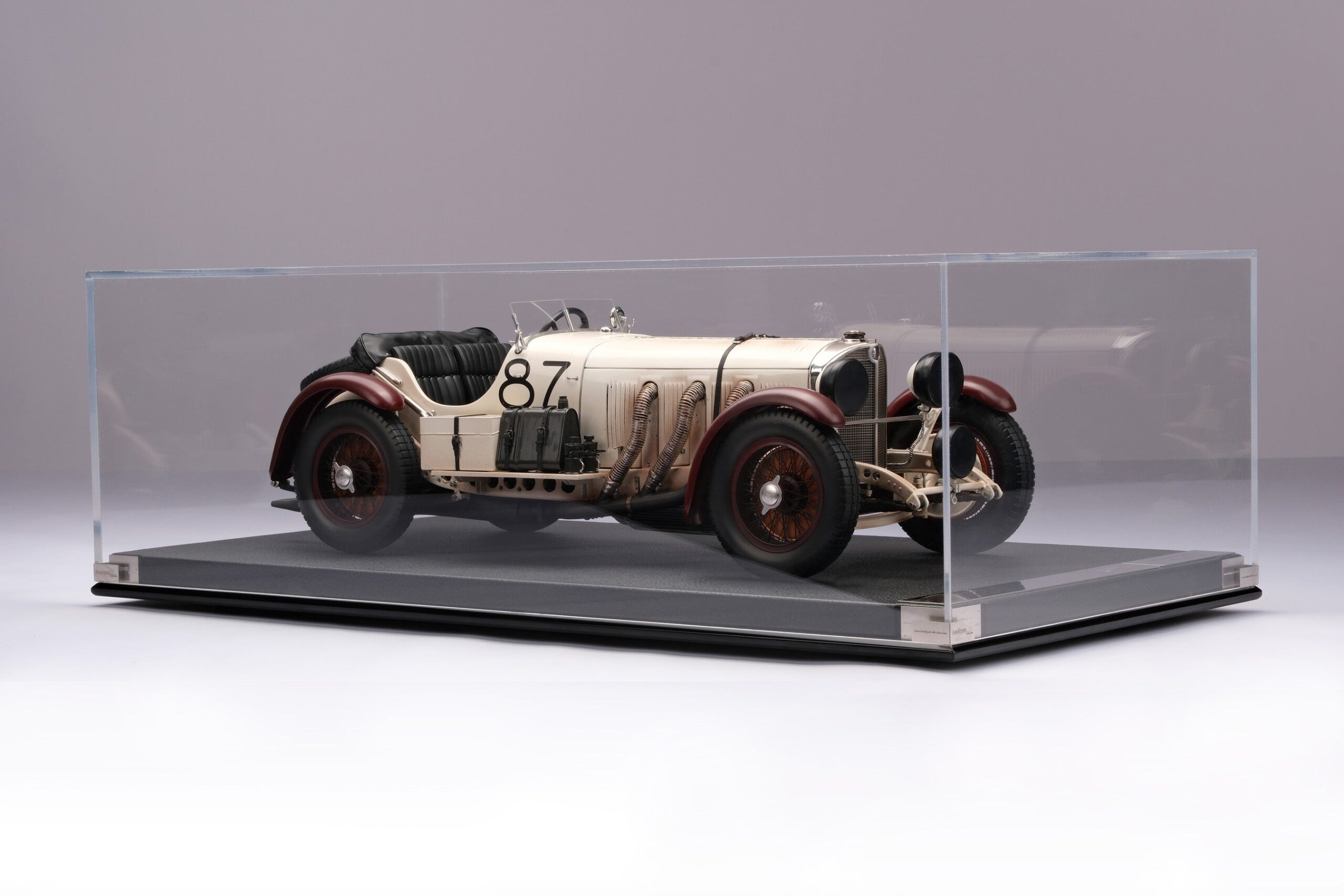 Amalgam Mercedes-Benz SSKL 1931 Mille Miglia Winner Patiniert - Weiß | 1:8 – Bild 18