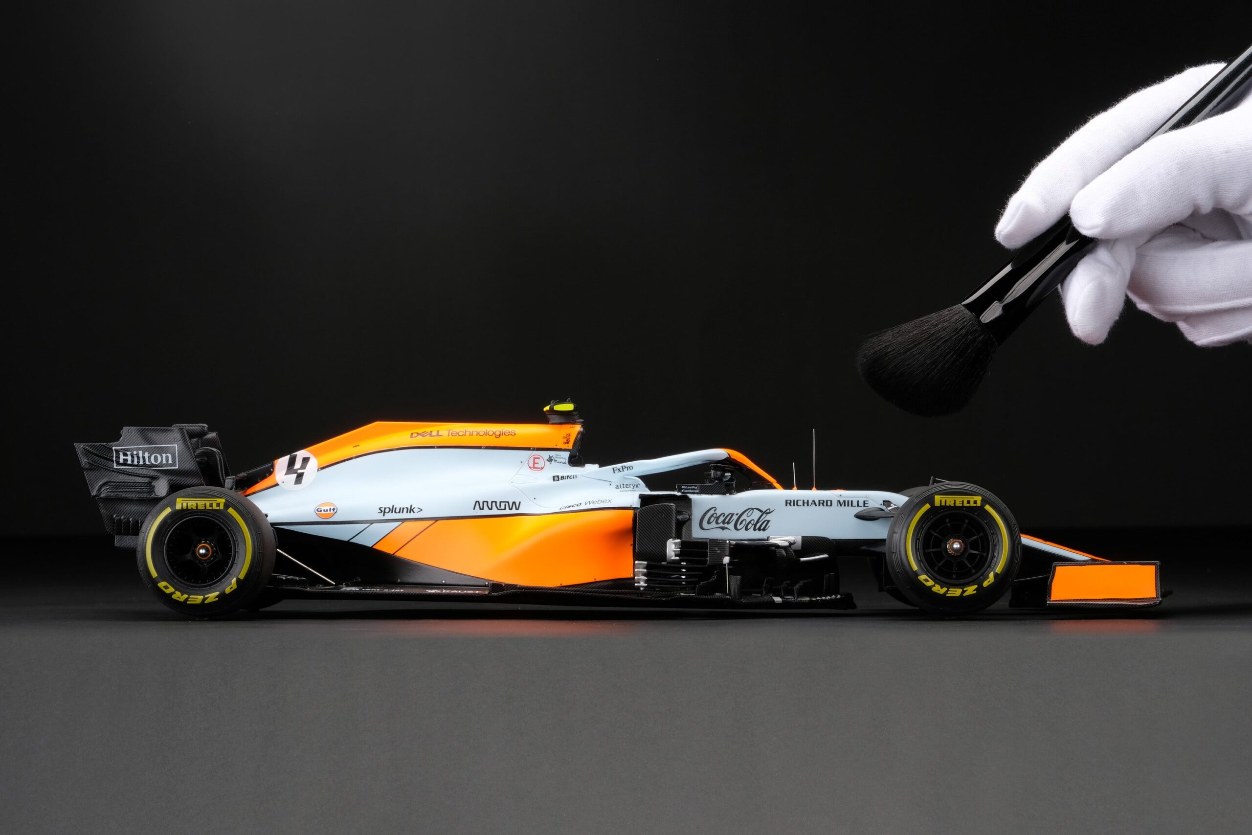 Amalgam McLaren MCL35M 2021 Monaco Grand Prix - Hellblau/Orange | 1:18 - Immagine 3