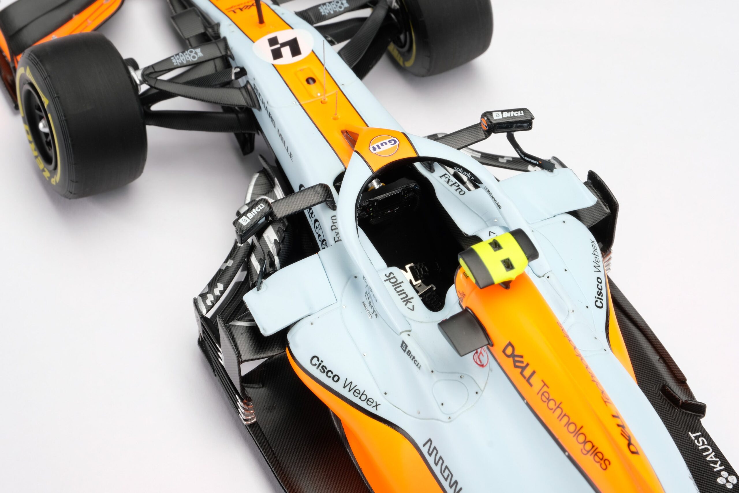 Amalgam McLaren MCL35M 2021 Monaco Grand Prix - Hellblau/Orange | 1:18 - Immagine 31