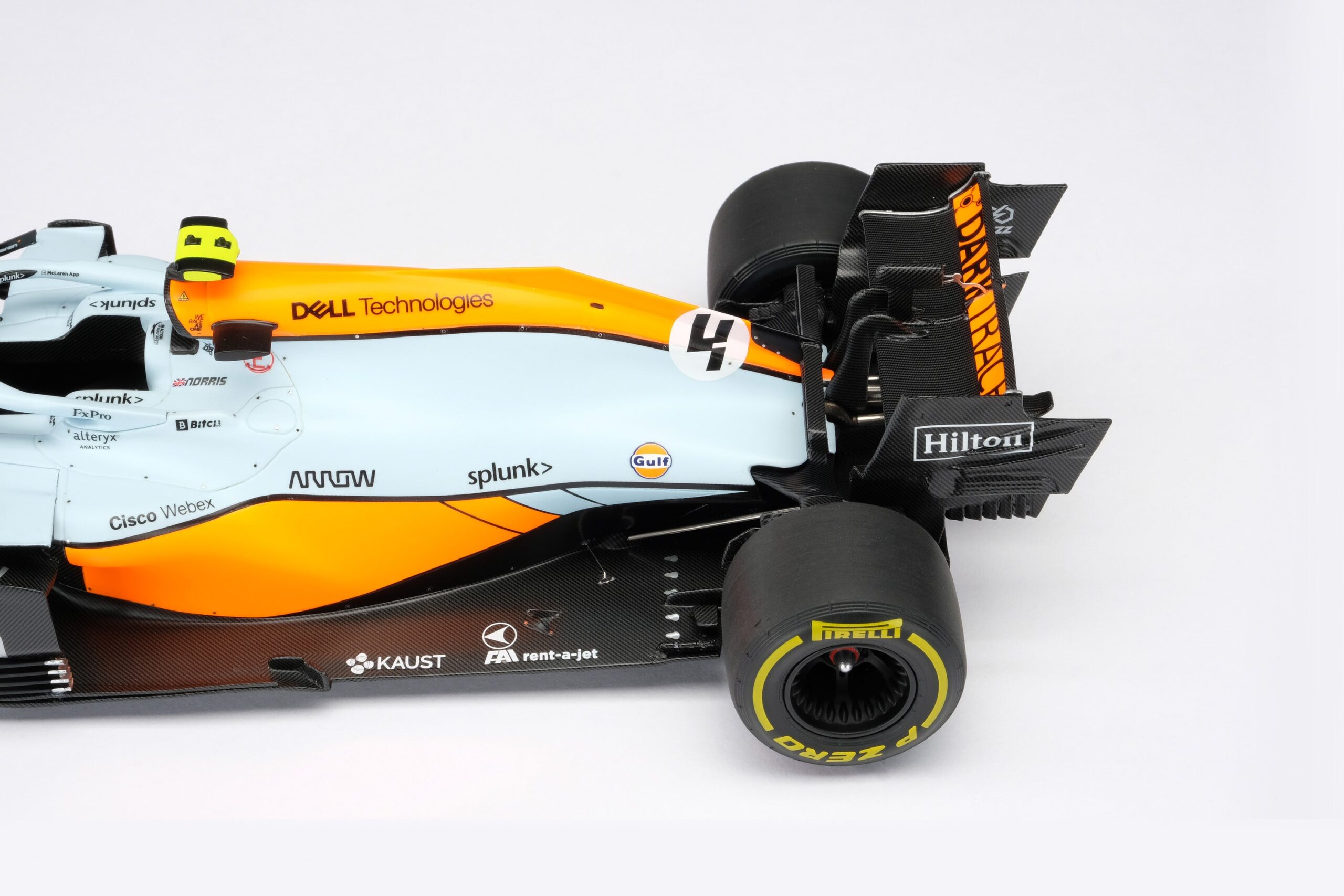 Amalgam McLaren MCL35M 2021 Monaco Grand Prix - Hellblau/Orange | 1:18 - Immagine 29