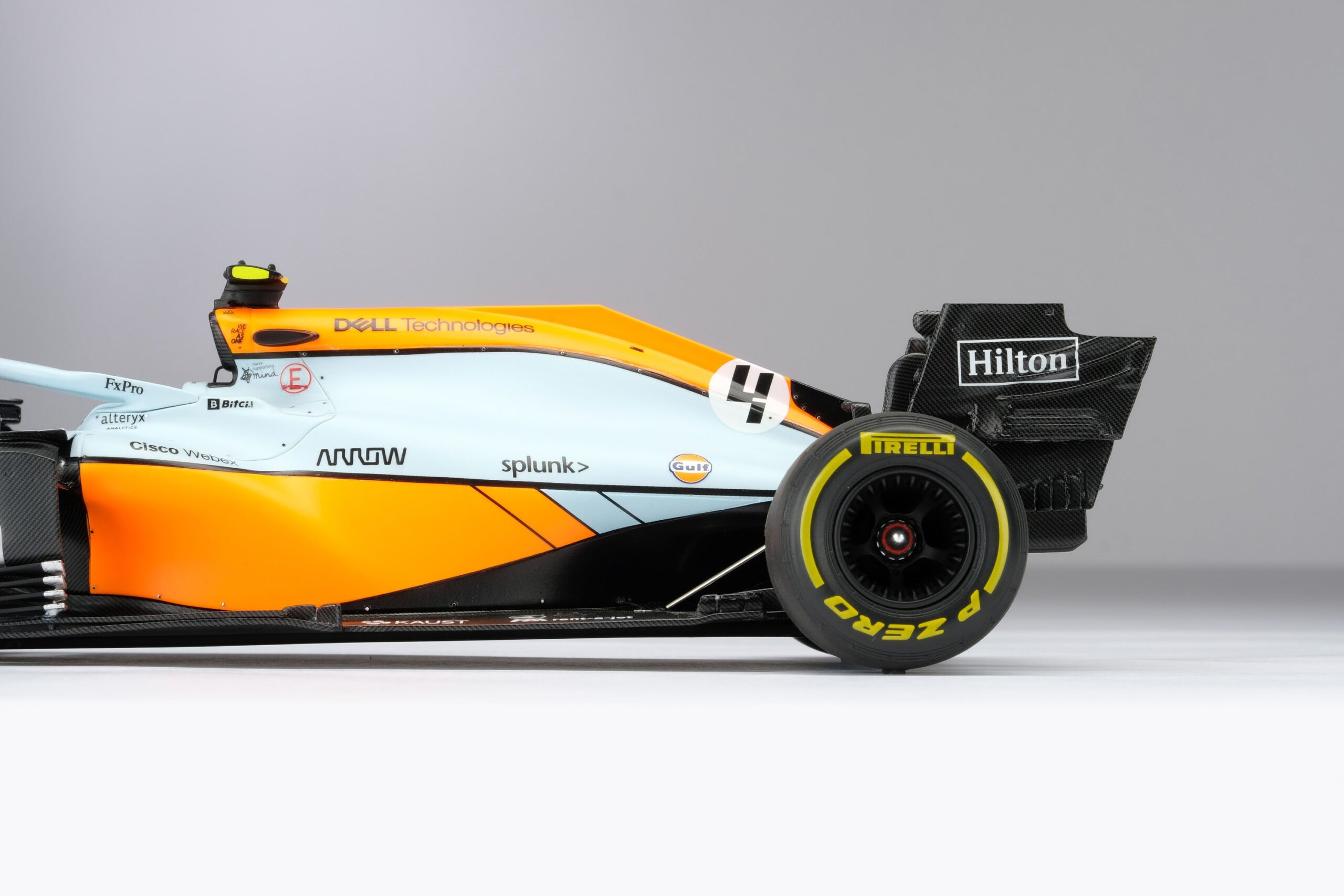 Amalgam McLaren MCL35M 2021 Monaco Grand Prix - Hellblau/Orange | 1:18 - Immagine 34