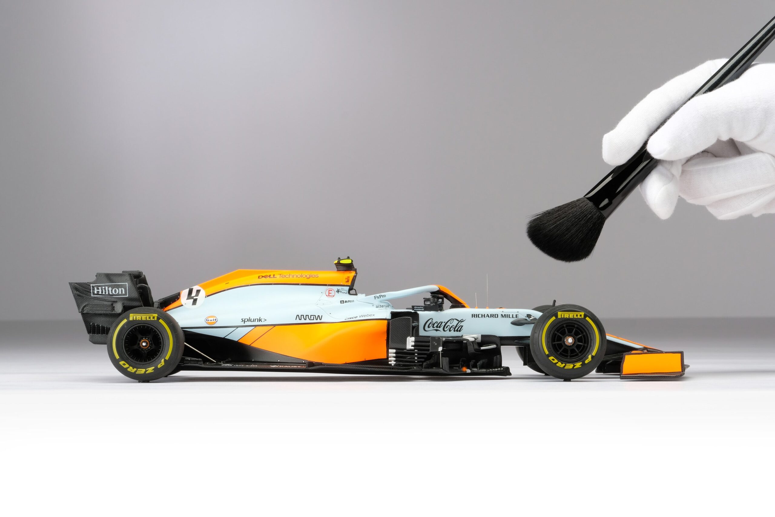 Amalgam McLaren MCL35M 2021 Monaco Grand Prix - Hellblau/Orange | 1:18 - Immagine 4