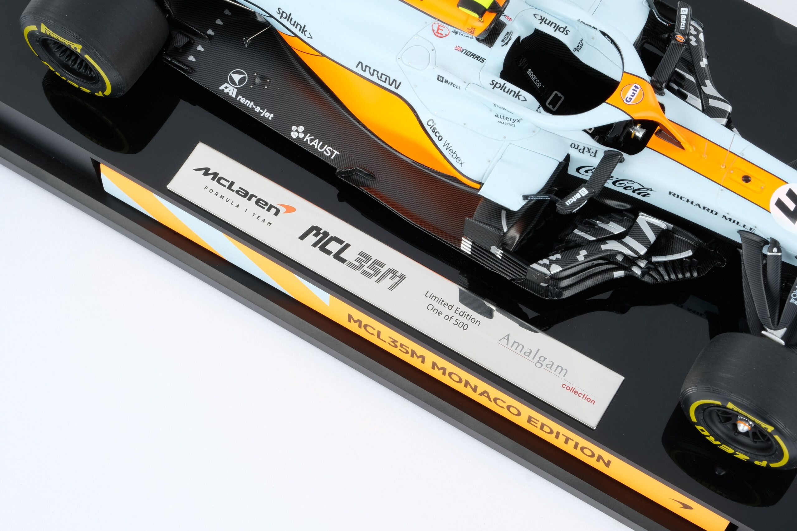 Amalgam McLaren MCL35M 2021 Monaco Grand Prix - Hellblau/Orange | 1:18 - Immagine 38