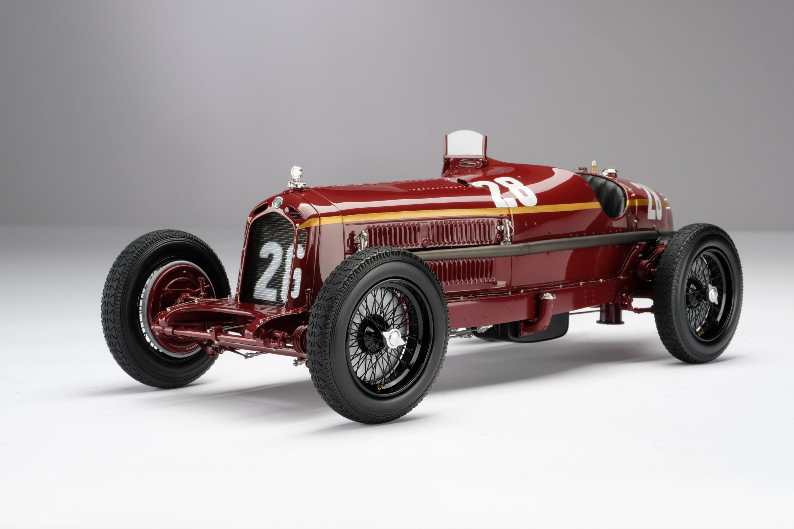 Amalgam Alfa Romeo 8C 2300 "Monza" 1932 Monaco Grand Prix Winner - Tazio Nuvolari - Rot | 1:8 - Image 26