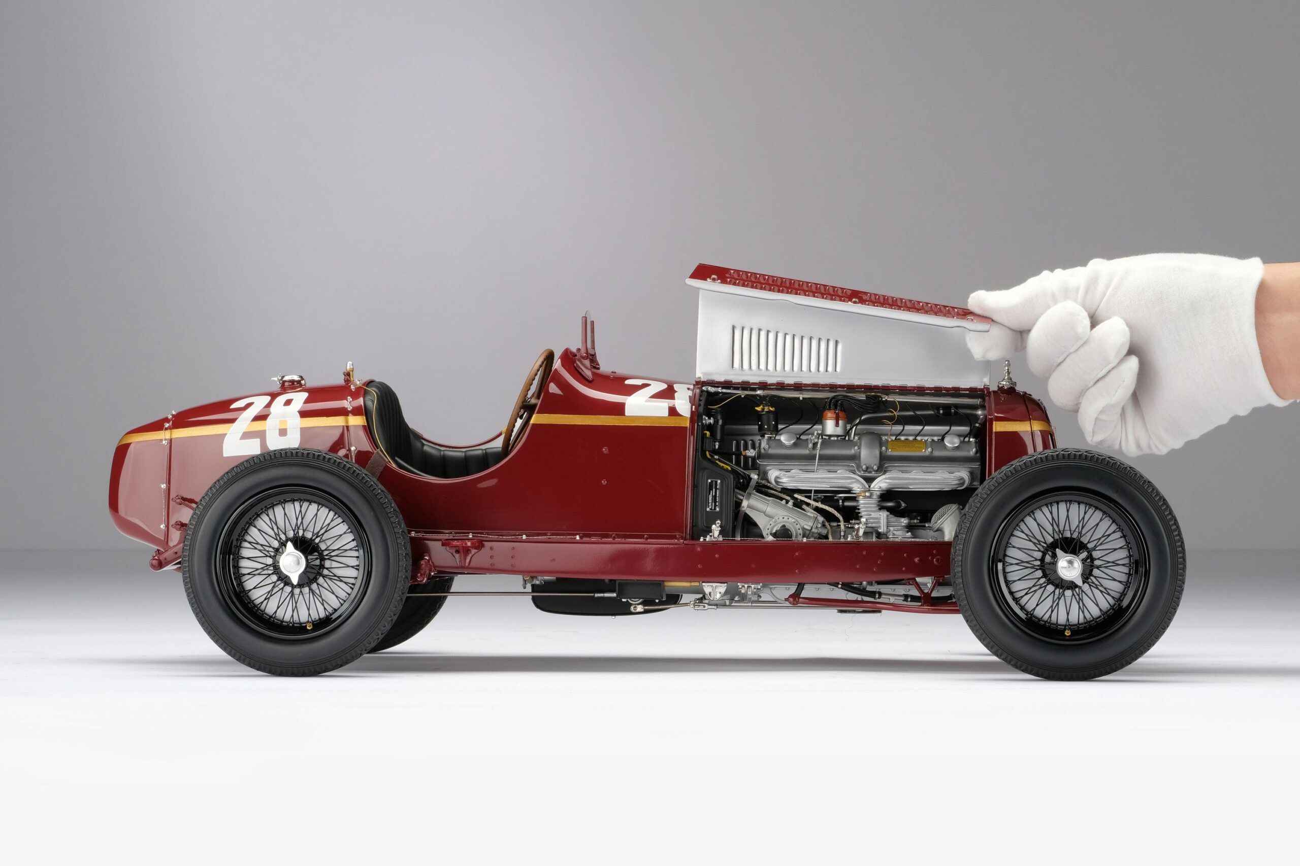 Amalgam Alfa Romeo 8C 2300 "Monza" 1932 Monaco Grand Prix Winner - Tazio Nuvolari - Rot | 1:8 - Image 22