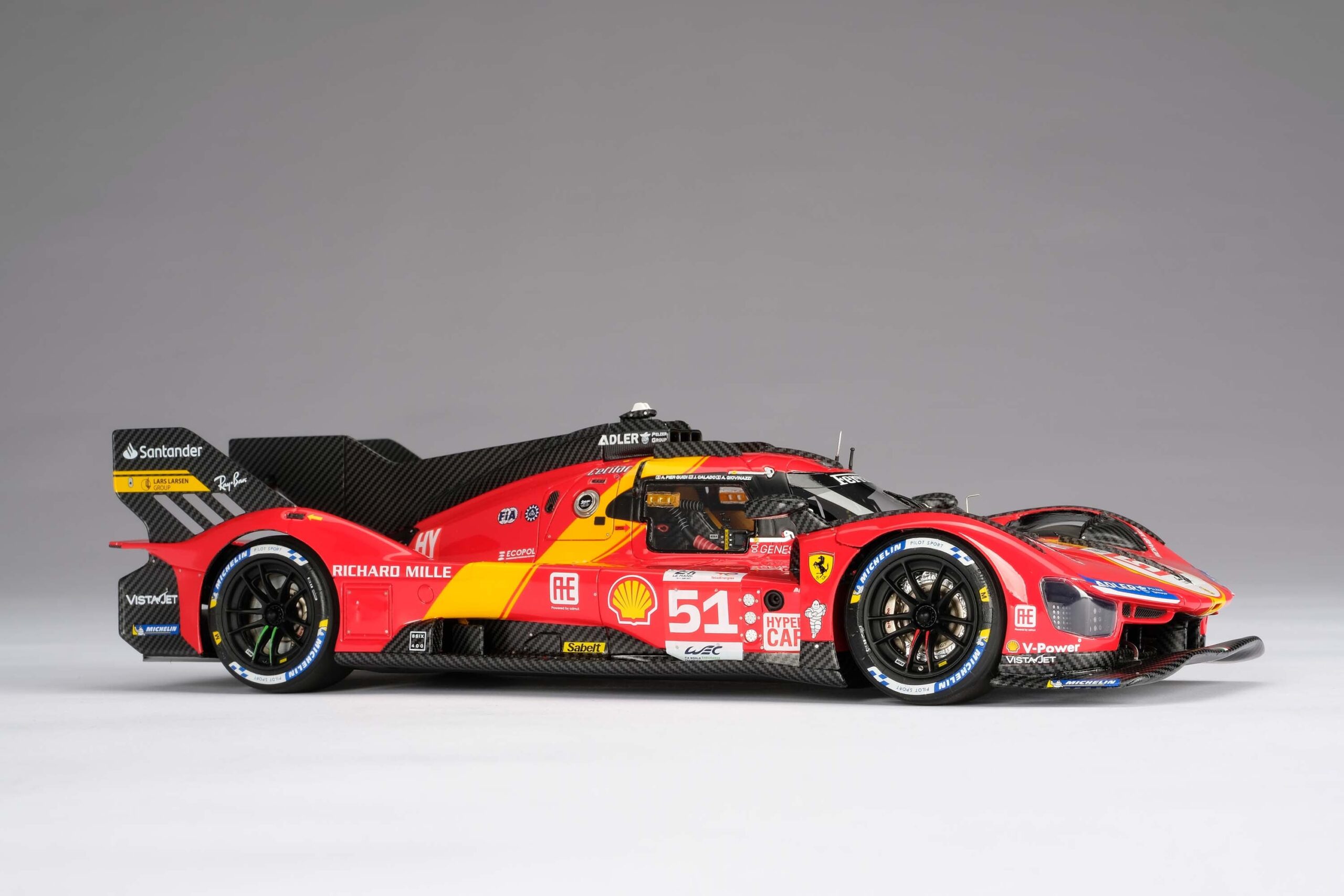 Amalgam Ferrari 499P 2023 Le Mans Winner #51 - Rot | 1:18 - 画像24