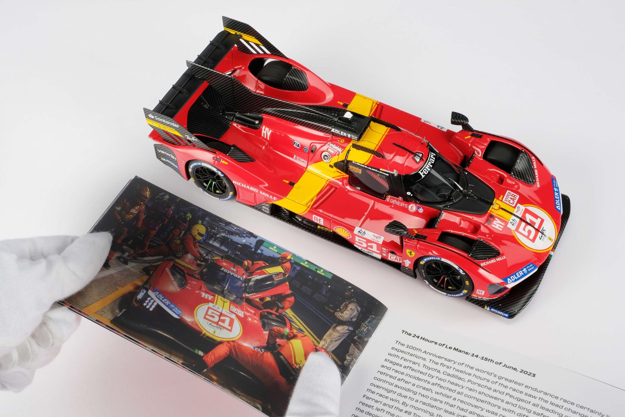 Amalgam Ferrari 499P 2023 Le Mans Winner #51 - Rot | 1:18 - 画像17
