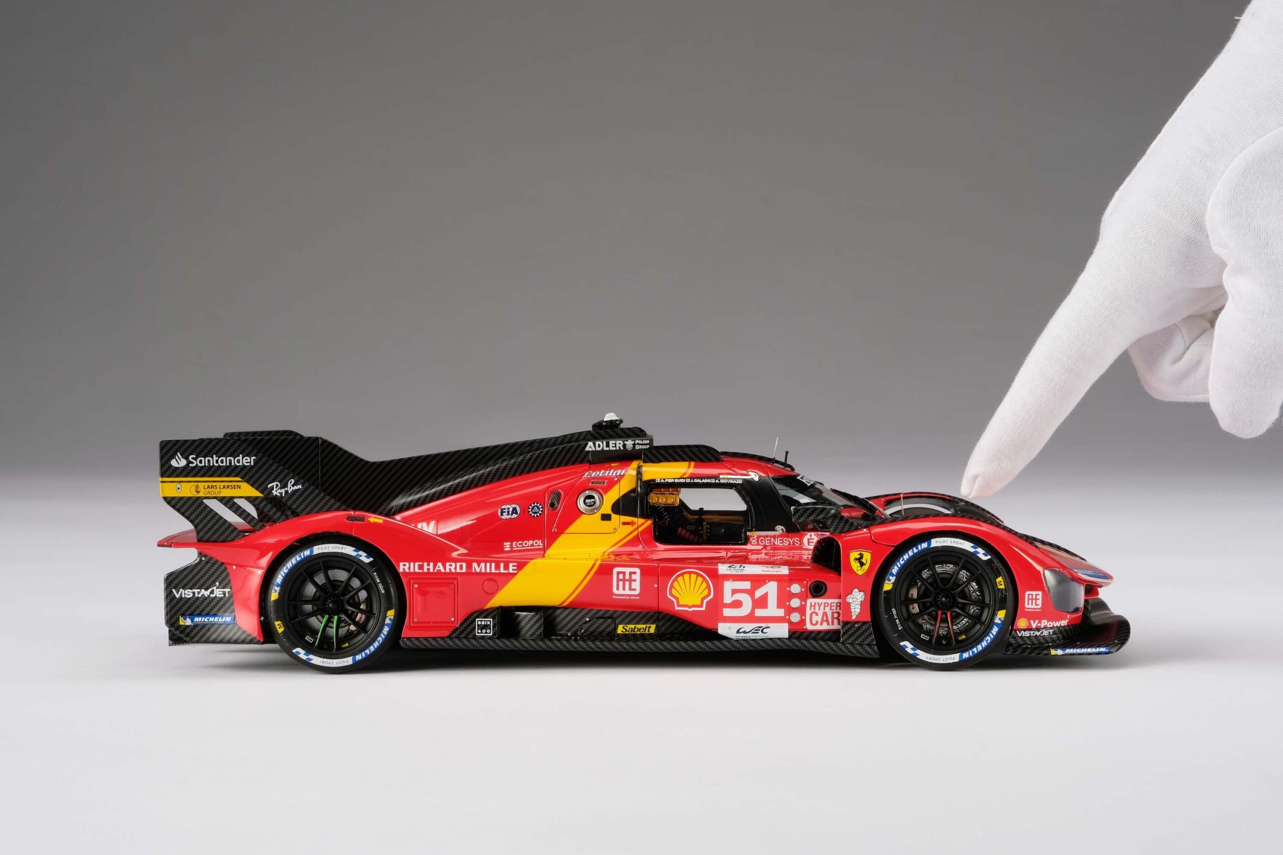 Amalgam Ferrari 499P 2023 Le Mans Winner #51 - Rot | 1:18 - 画像30