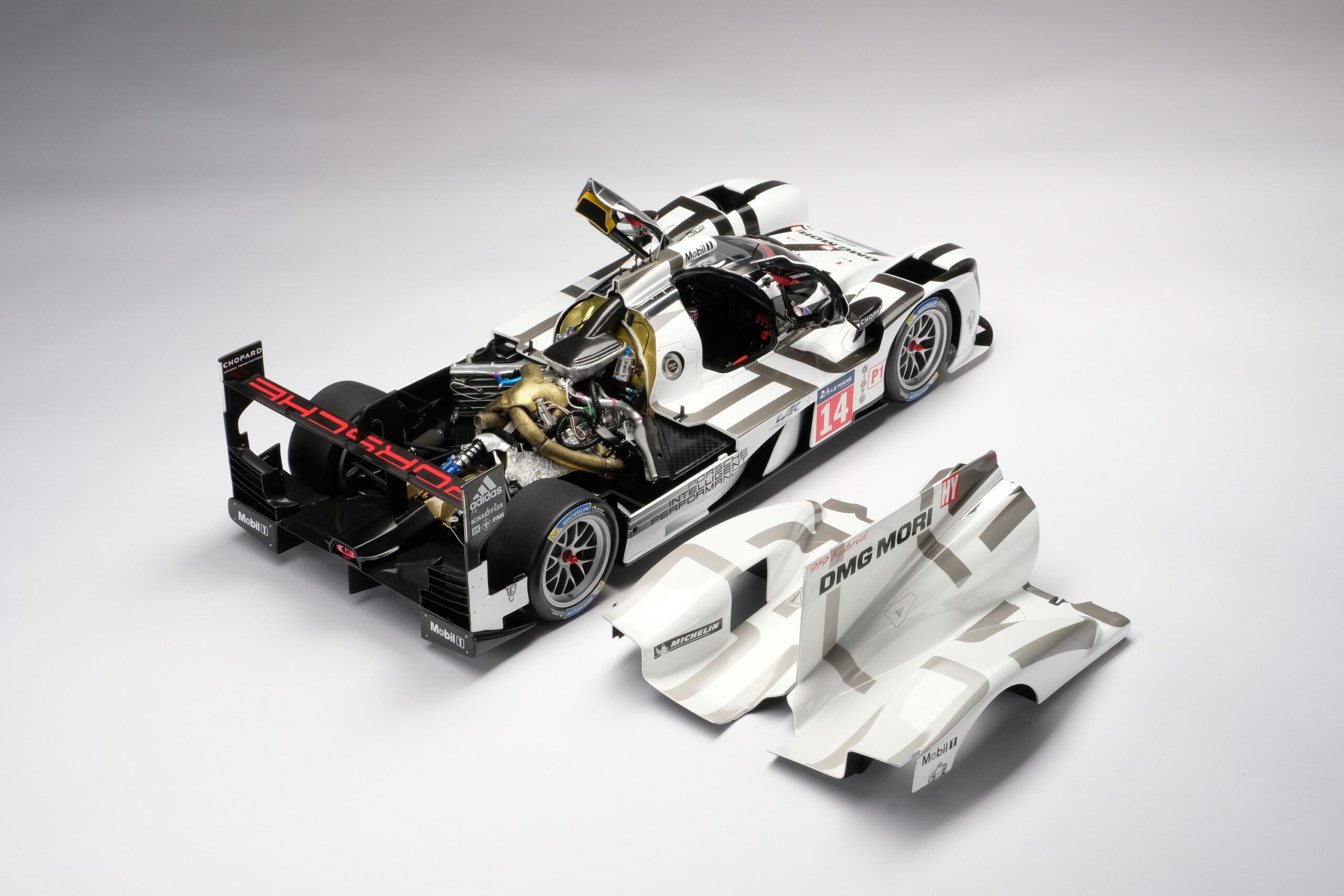 Amalgam Porsche 919 Hybrid 2014 Le Mans - Blau | 1:8 - Image 4