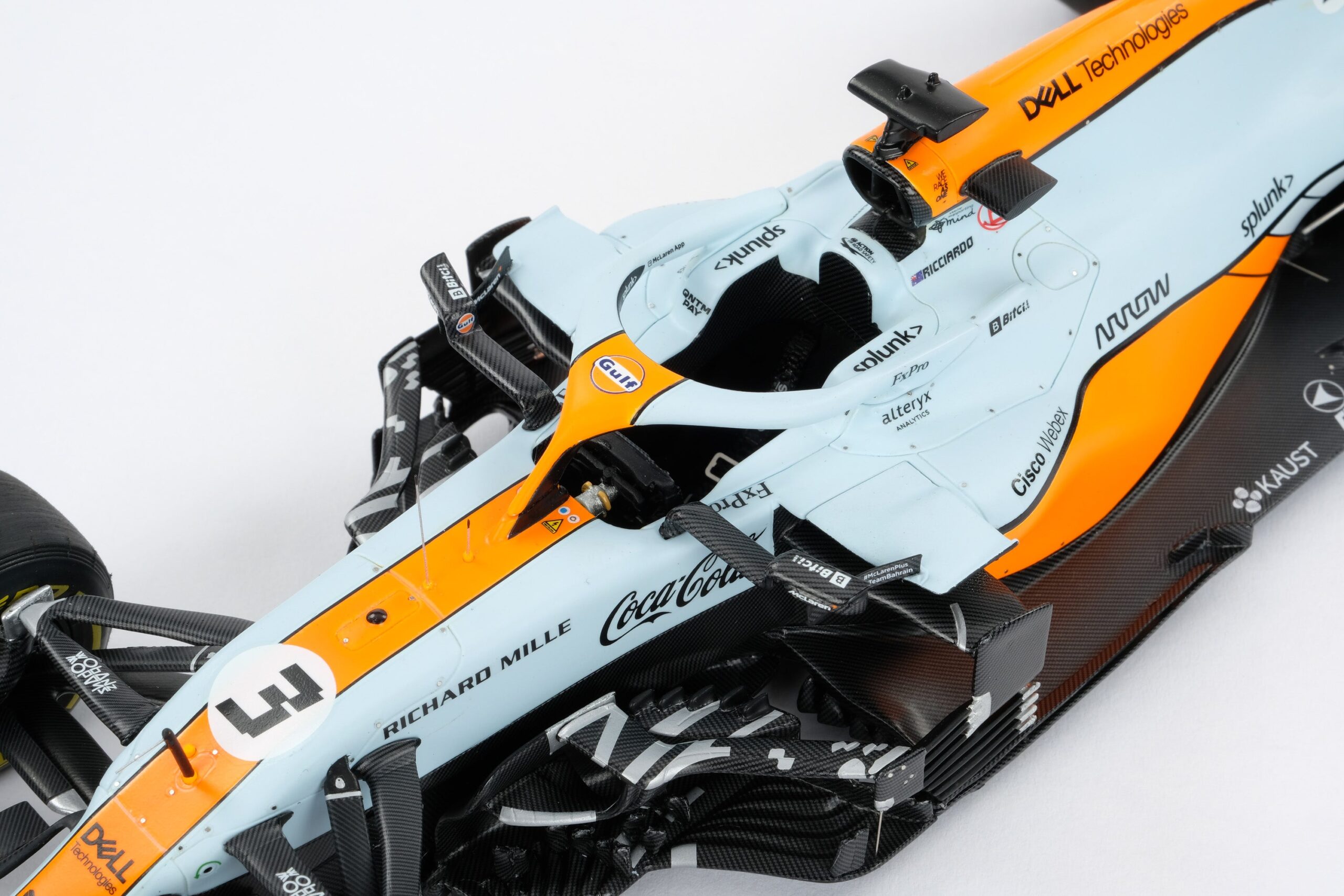 Amalgam McLaren MCL35M 2021 Monaco Grand Prix - Hellblau/Orange | 1:18 - Immagine 14