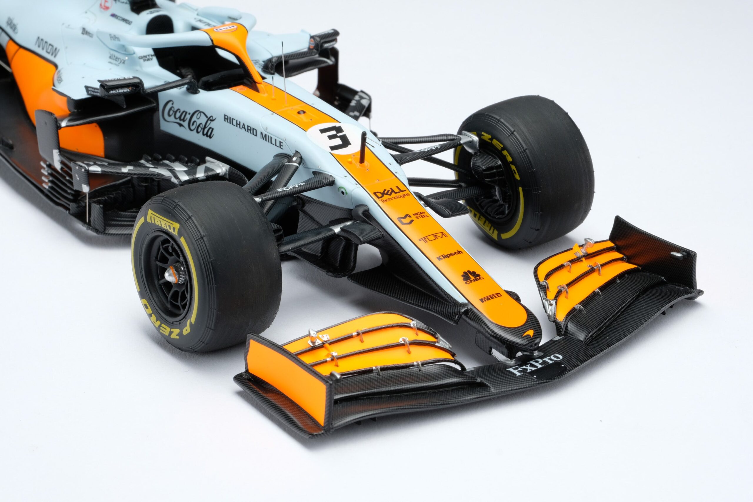 Amalgam McLaren MCL35M 2021 Monaco Grand Prix - Hellblau/Orange | 1:18 - Immagine 9