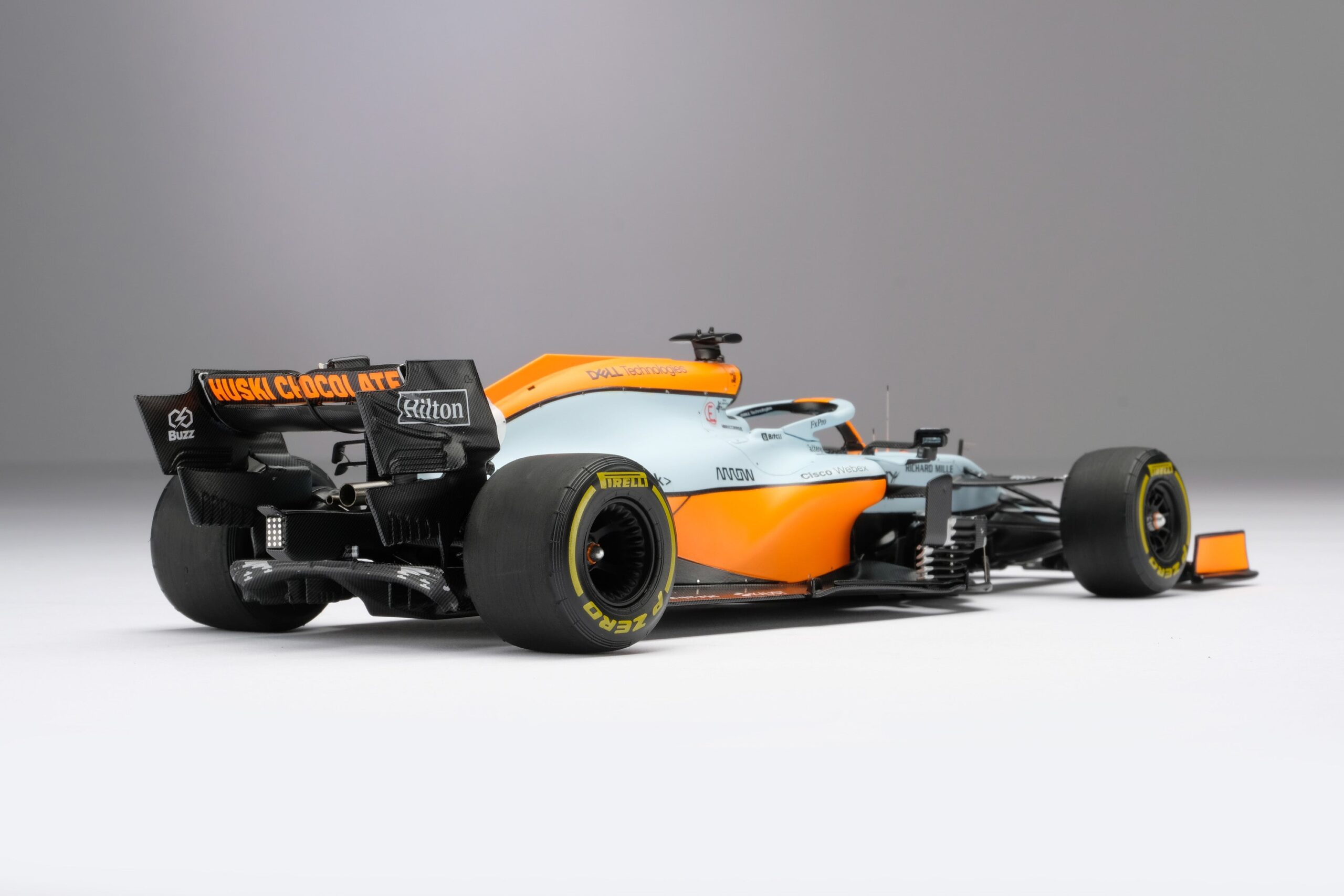 Amalgam McLaren MCL35M 2021 Monaco Grand Prix - Hellblau/Orange | 1:18 - Immagine 16