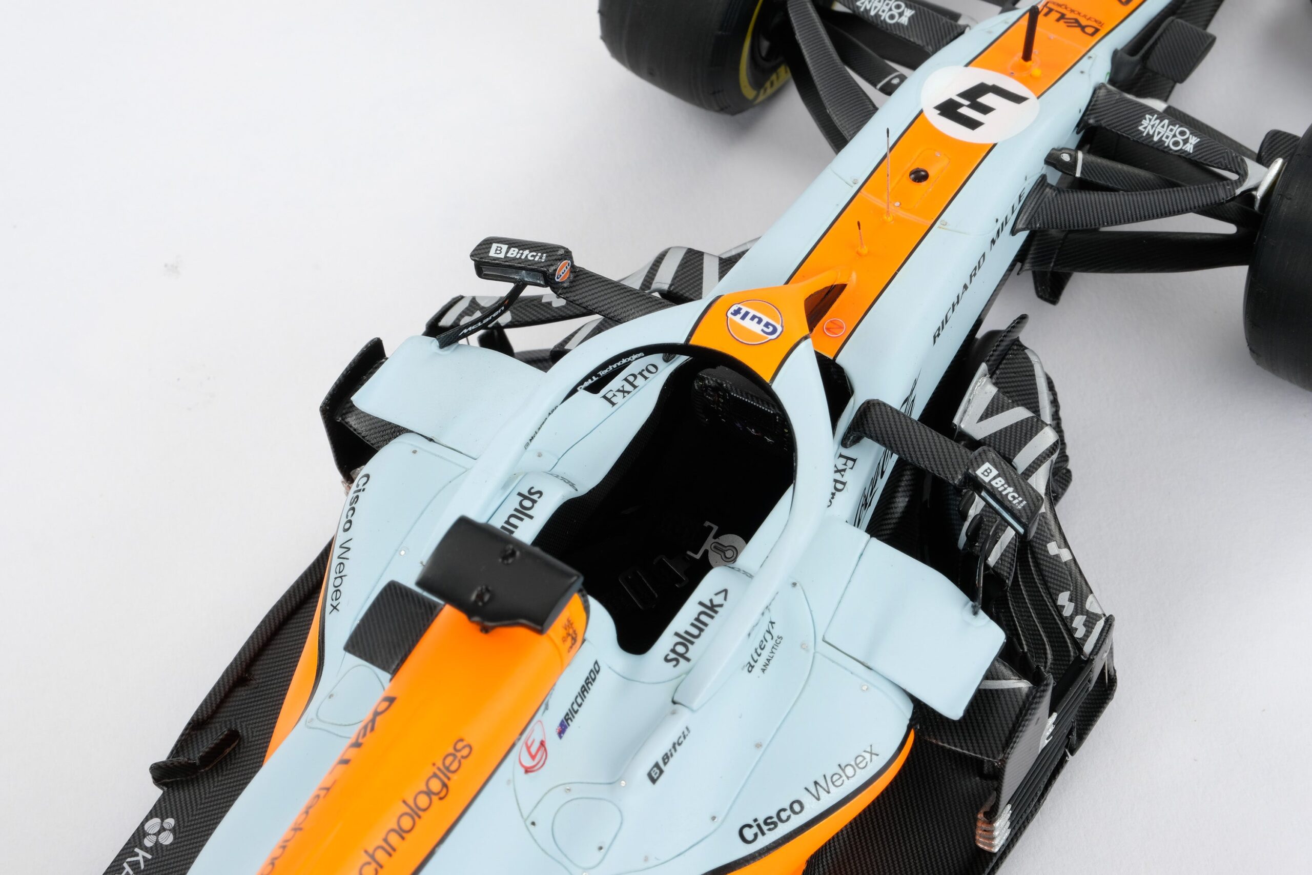 Amalgam McLaren MCL35M 2021 Monaco Grand Prix - Hellblau/Orange | 1:18 - Immagine 17