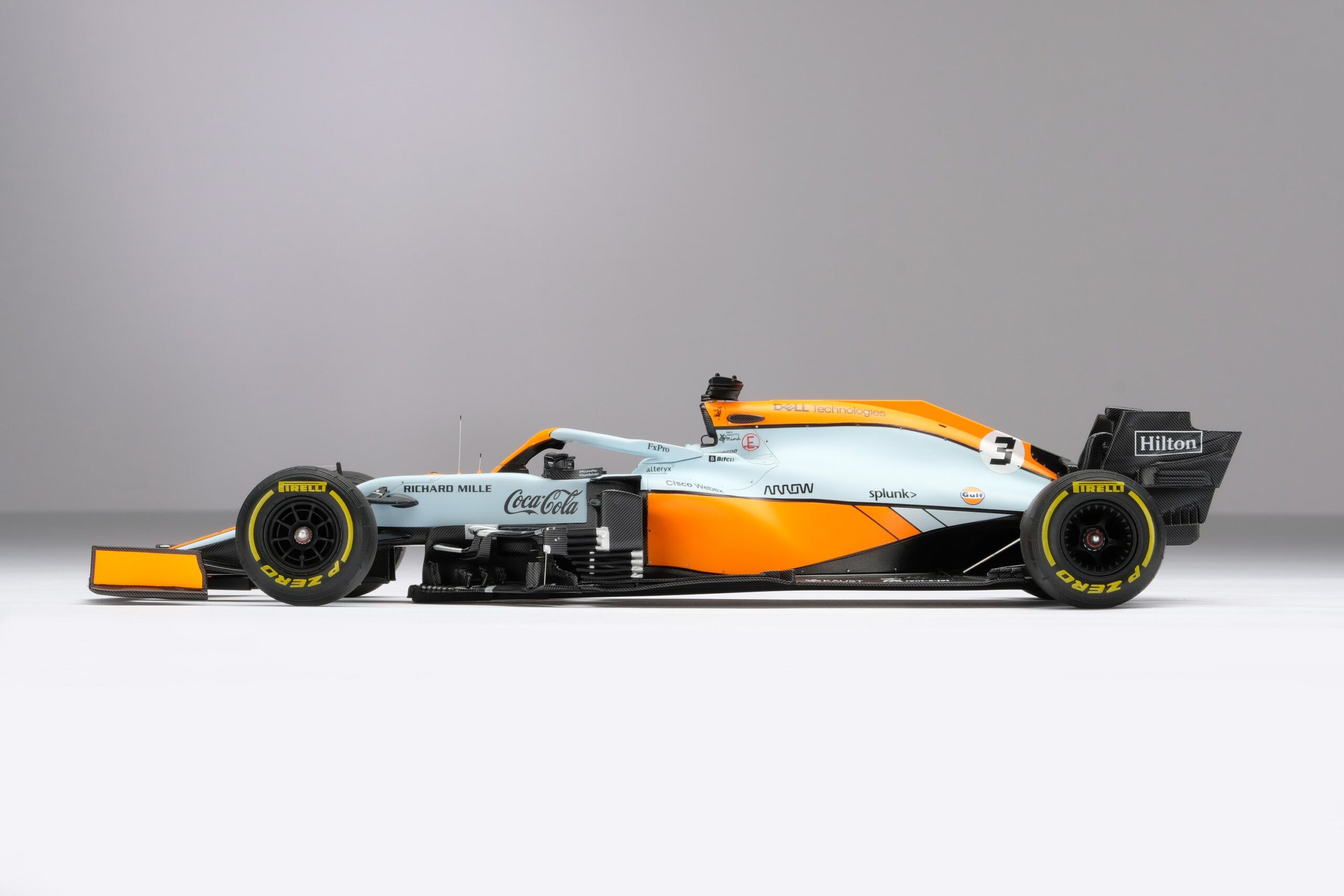Amalgam McLaren MCL35M 2021 Monaco Grand Prix - Hellblau/Orange | 1:18 - Immagine 11
