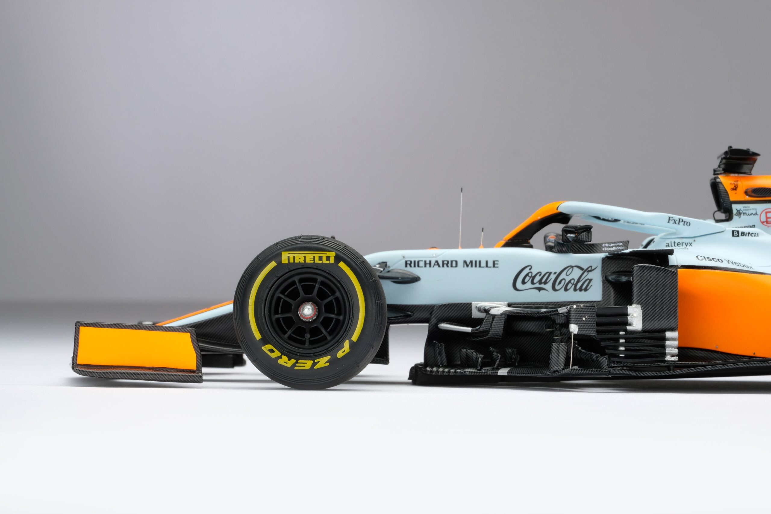 Amalgam McLaren MCL35M 2021 Monaco Grand Prix - Hellblau/Orange | 1:18 - Immagine 12