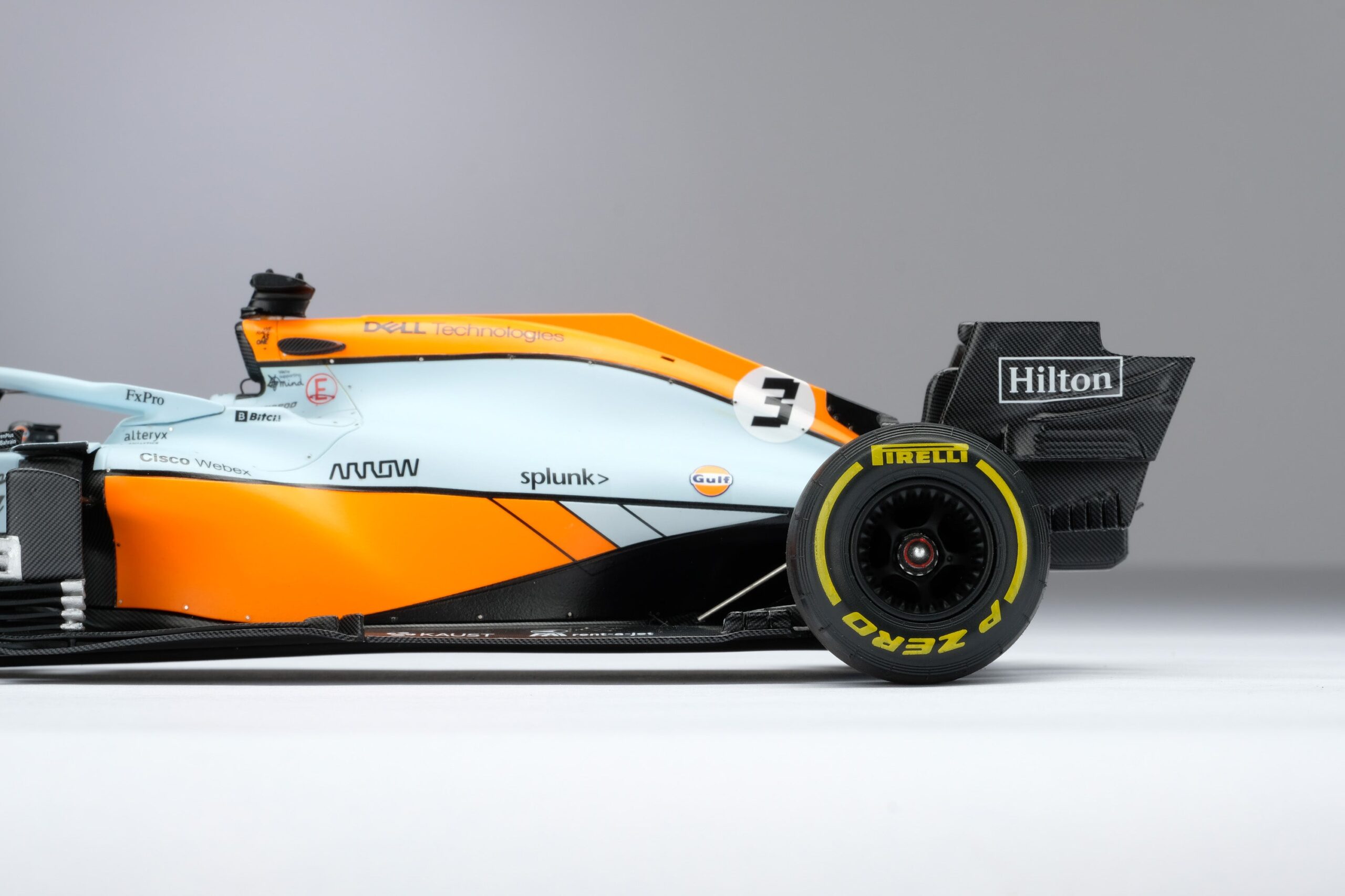 Amalgam McLaren MCL35M 2021 Monaco Grand Prix - Hellblau/Orange | 1:18 - Immagine 13