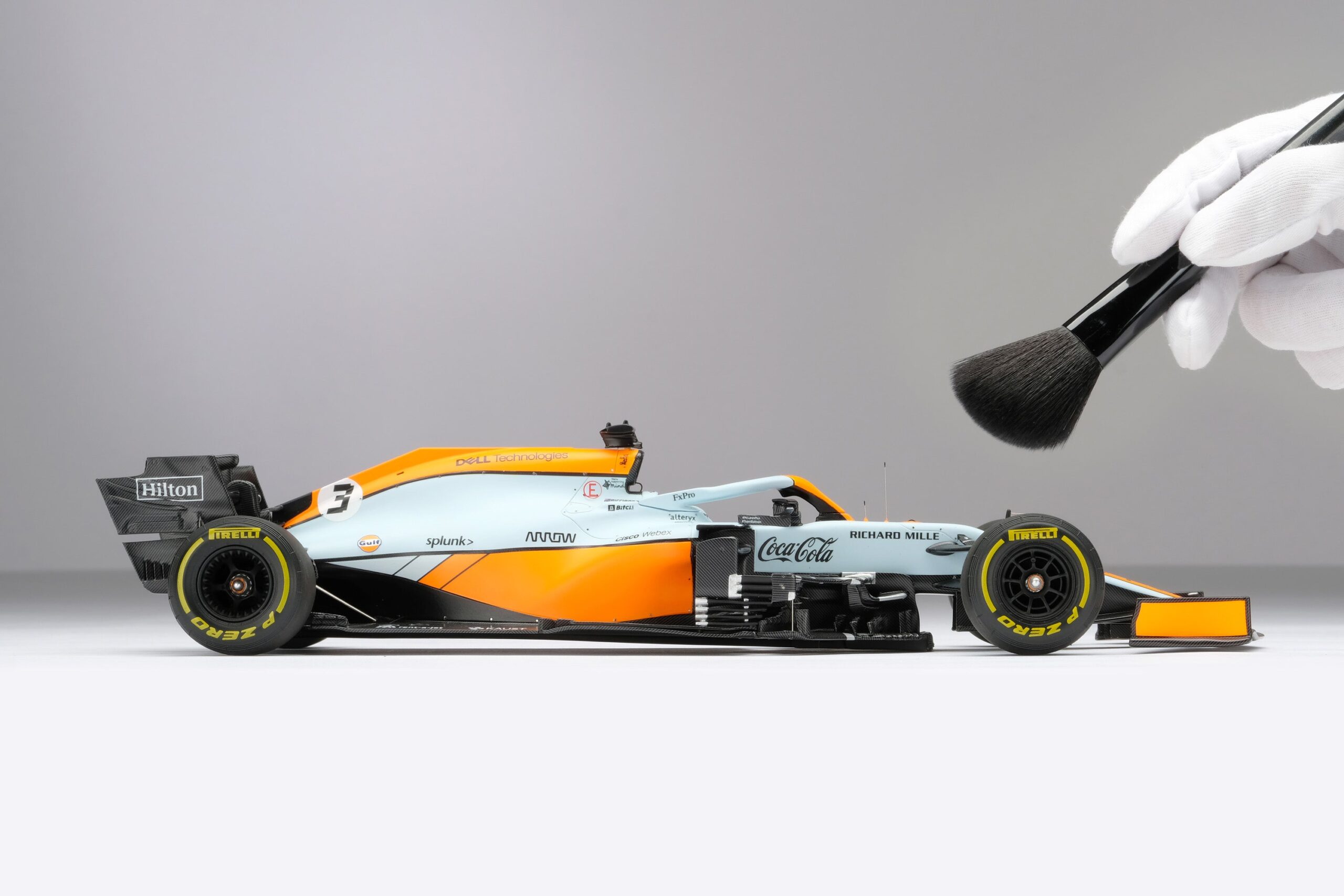 Amalgam McLaren MCL35M 2021 Monaco Grand Prix - Hellblau/Orange | 1:18 - Immagine 7