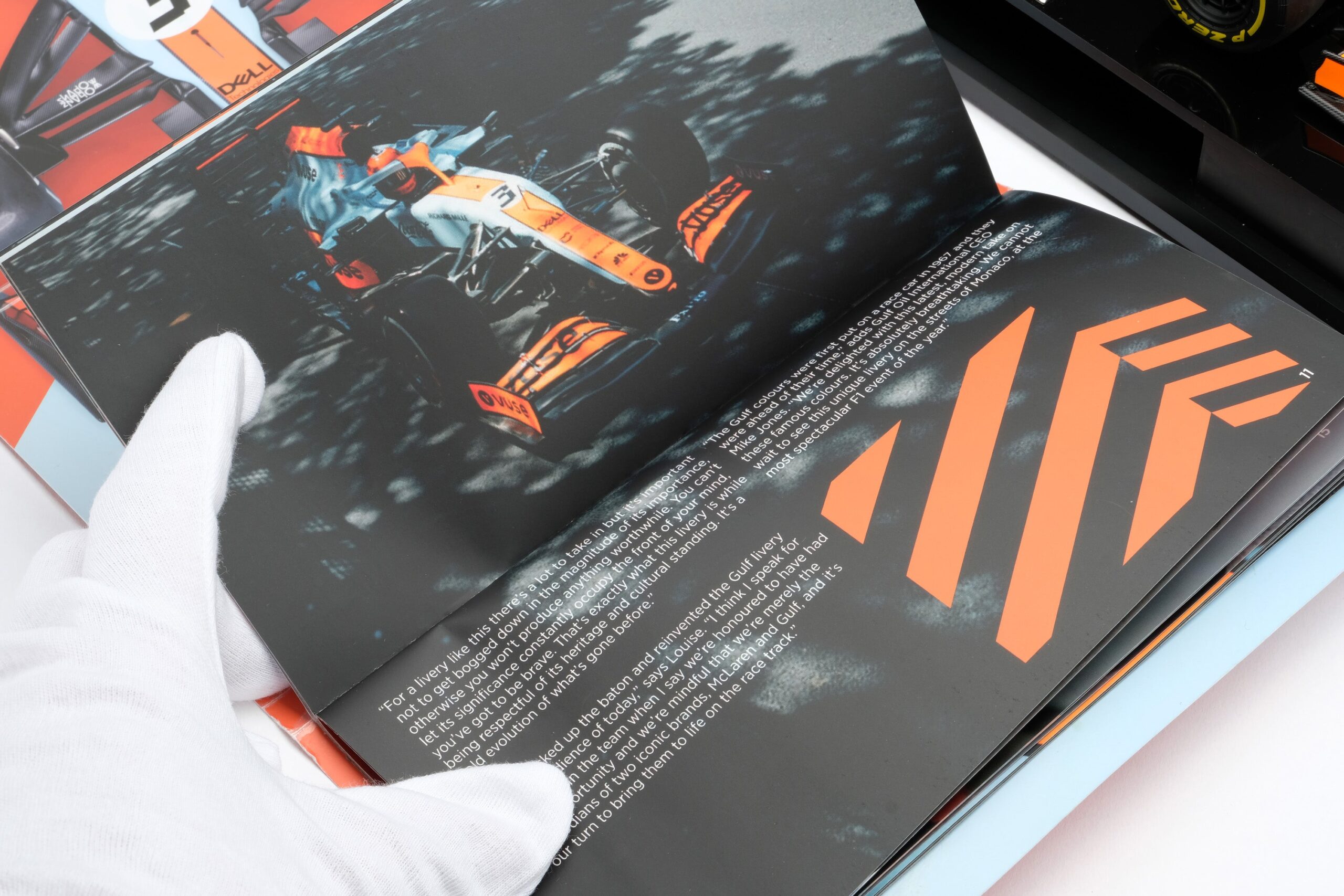 Amalgam McLaren MCL35M 2021 Monaco Grand Prix - Hellblau/Orange | 1:18 - Immagine 21