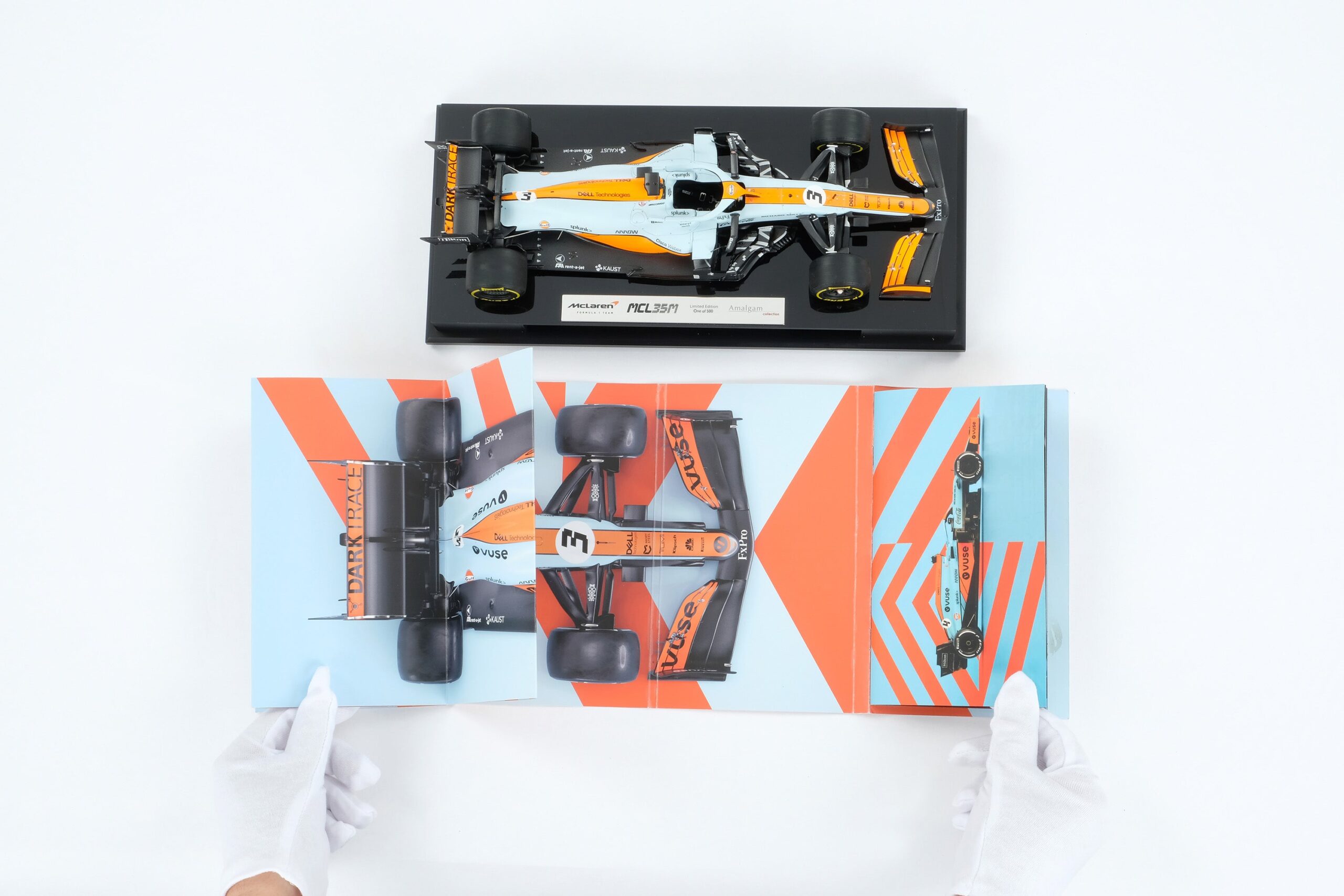 Amalgam McLaren MCL35M 2021 Monaco Grand Prix - Hellblau/Orange | 1:18 - Immagine 22