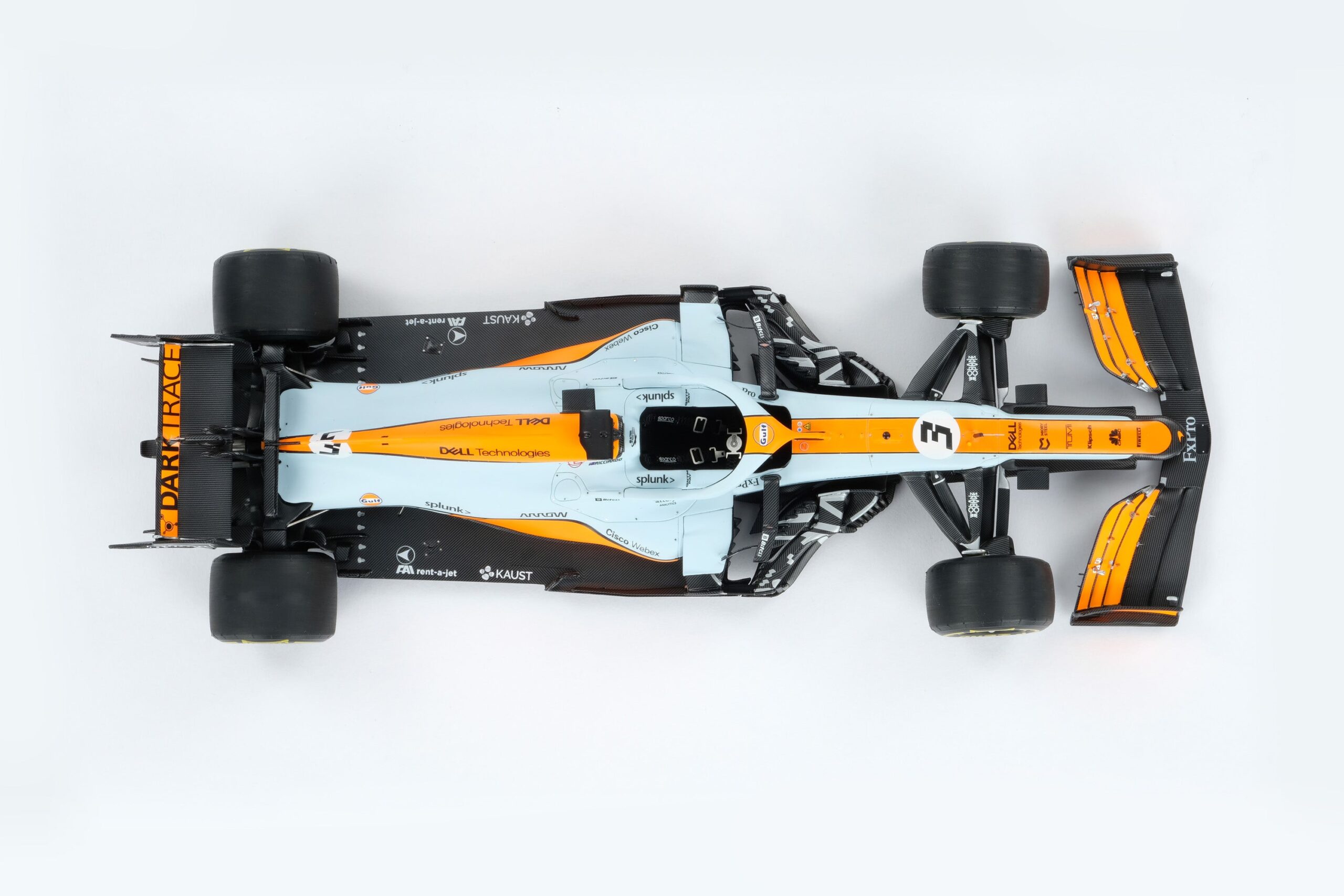Amalgam McLaren MCL35M 2021 Monaco Grand Prix - Hellblau/Orange | 1:18 - Immagine 23