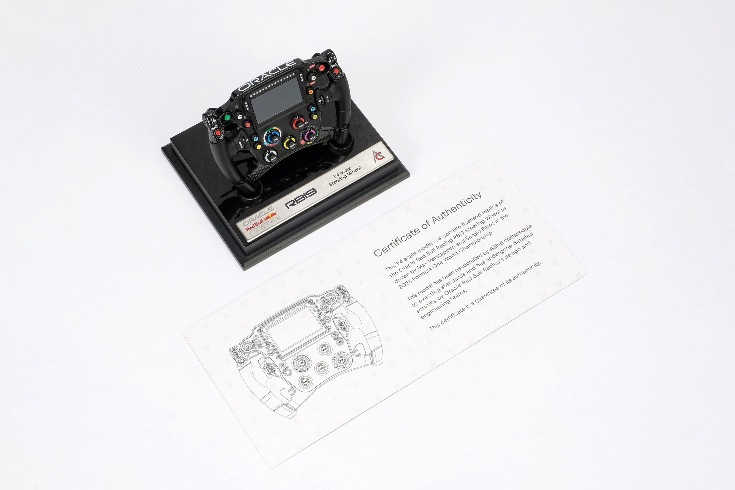 Amalgam Oracle Red Bull Racing RB19 Lenkrad (2023) | 1:4 - Imagen 13