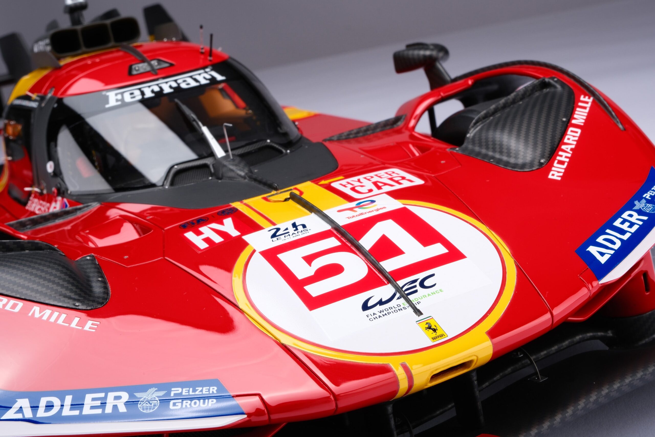 Amalgam Ferrari 499P 2023 Le Mans - Rot | 1:8 – Bild 12