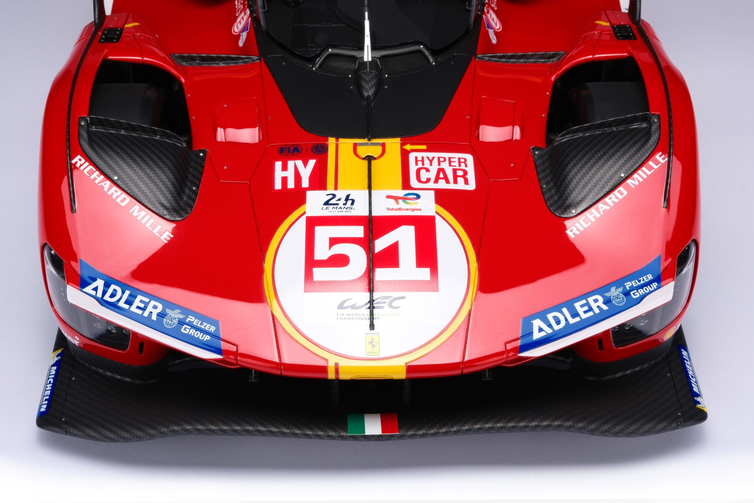 Amalgam Ferrari 499P 2023 Le Mans - Rot | 1:8 – Bild 19