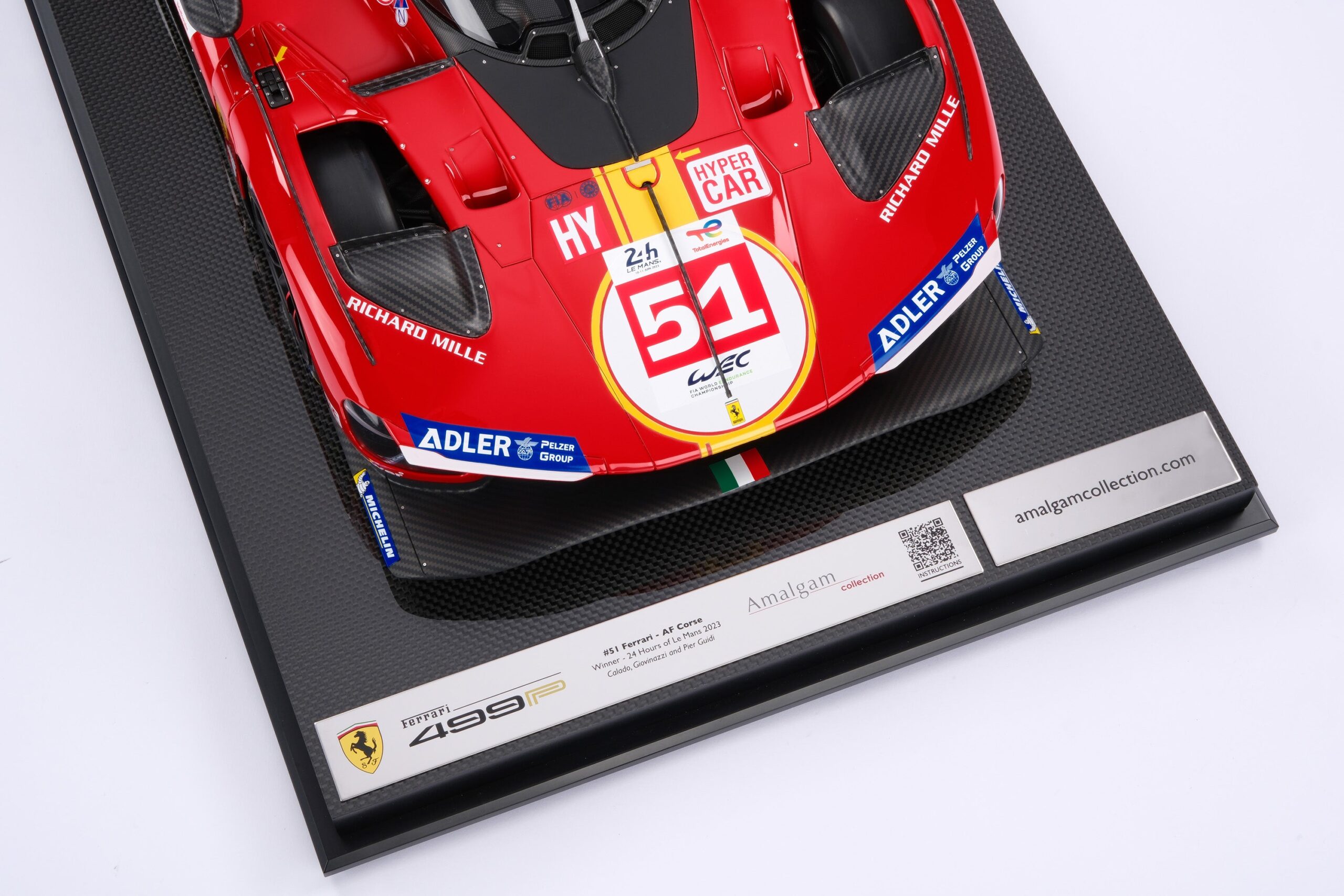 Amalgam Ferrari 499P 2023 Le Mans - Rot | 1:8 – Bild 18