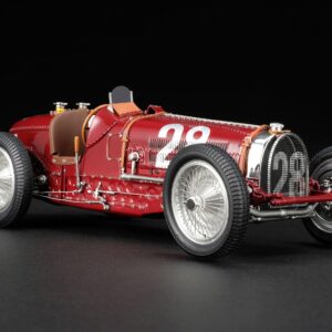 Amalgam Bugatti Type 59 1934 Monaco Grand Prix Nuvolari - Rot | 1:18