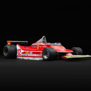 Amalgam Ferrari 312 T4 1979 US East Grand Prix Winner Gilles Villeneuve Race Weathered - Rot | 1:8