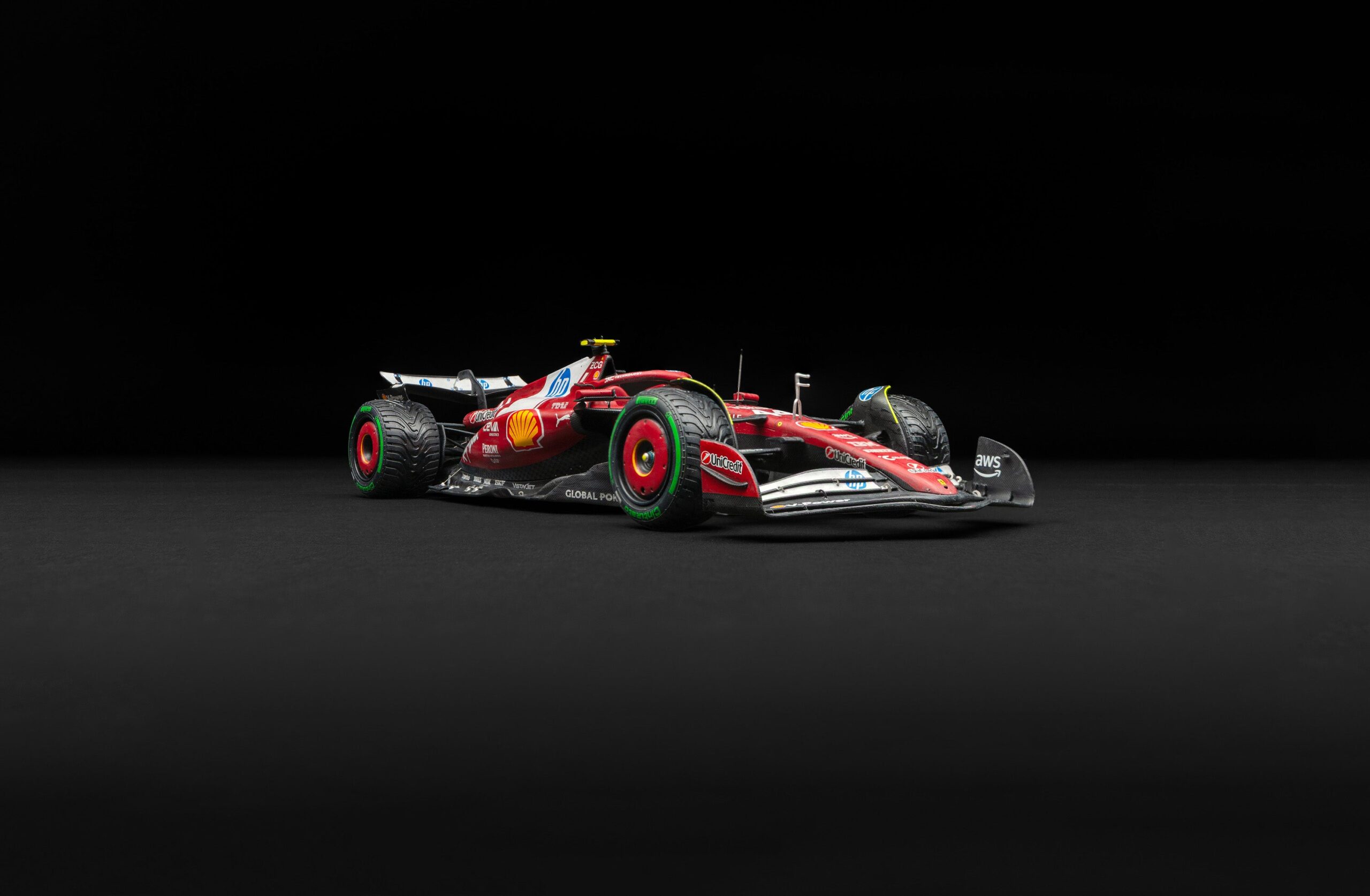 Amalgam Ferrari SF-25 Australian Grand Prix - Race Weathered - Lewis Hamilton - Rot | 1:18 – Bild 2