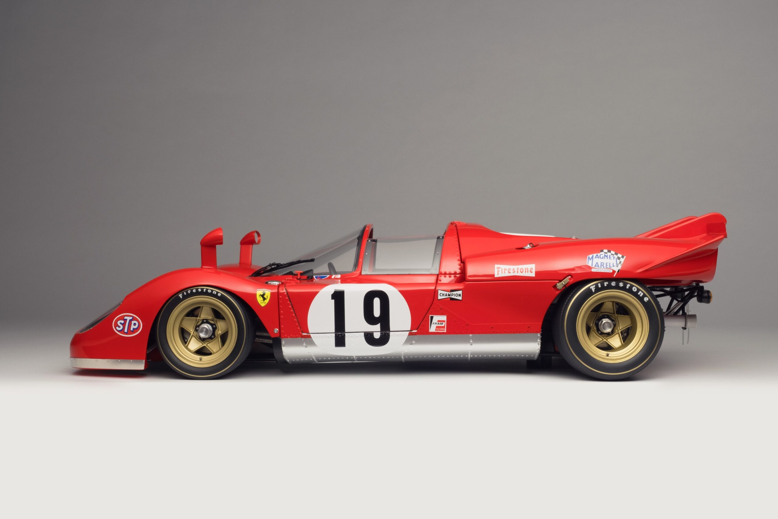Amalgam Ferrari 512 S Spider 1970 Sebring - Rot | 1:8 - 画像6