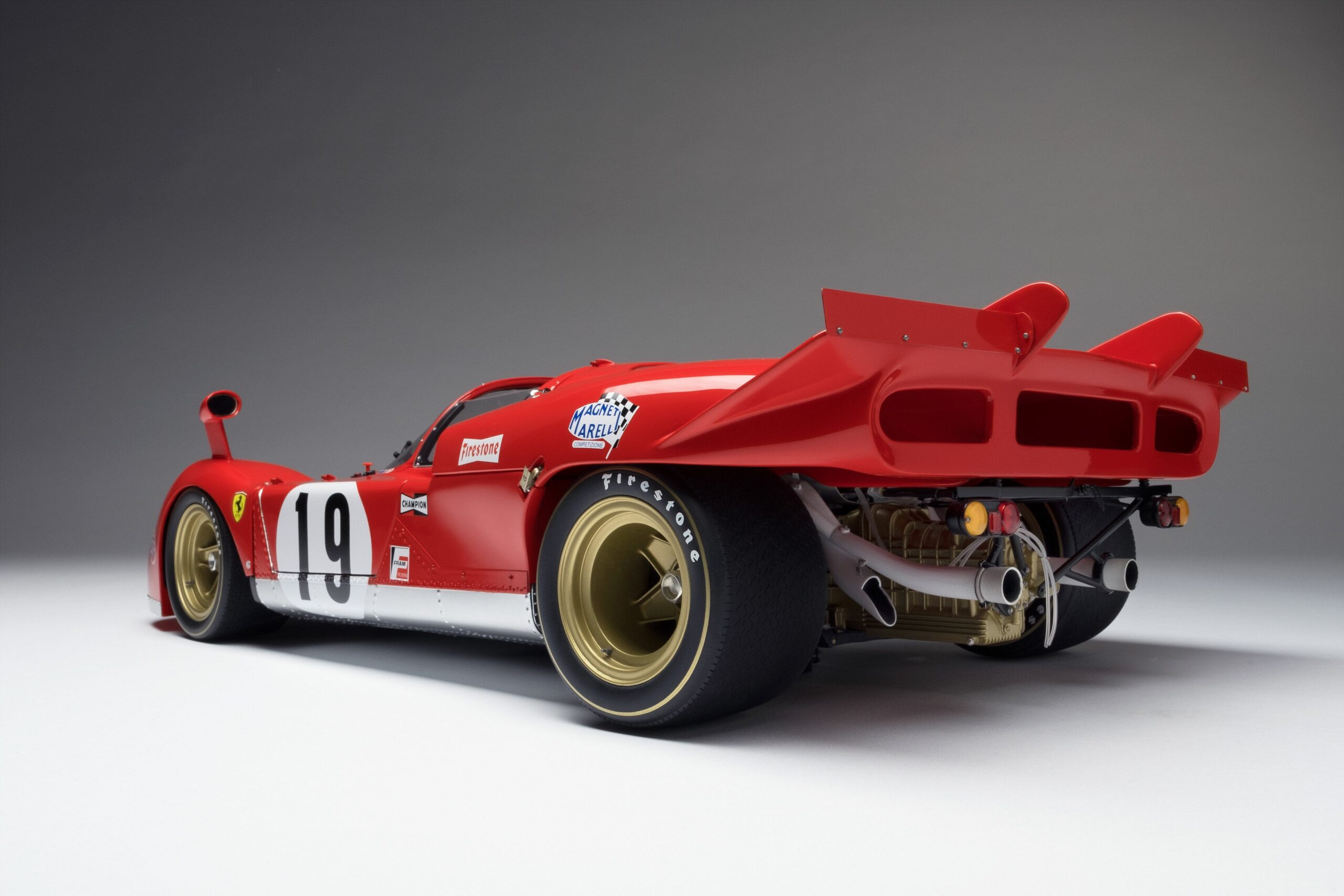 Amalgam Ferrari 512 S Spider 1970 Sebring - Rot | 1:8 - 画像9