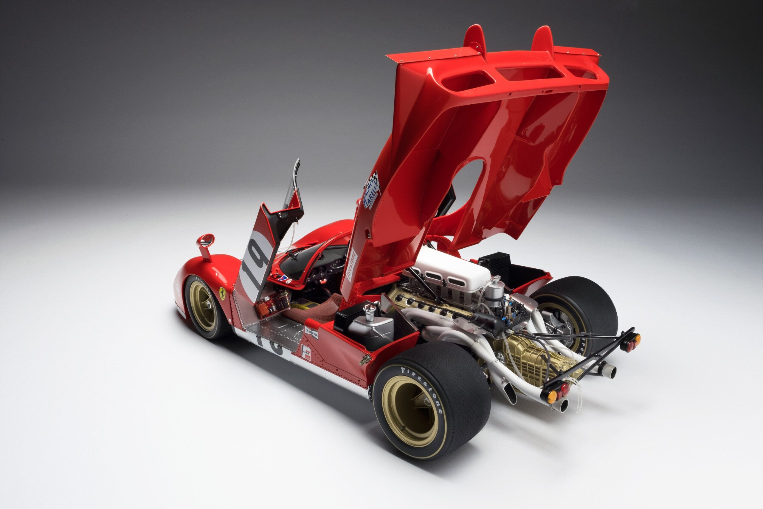 Amalgam Ferrari 512 S Spider 1970 Sebring - Rot | 1:8 - 画像10