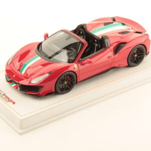 MR Collection Ferrari 488 Pista Spider - Rosso Corsa with Italian Livery | 1:18