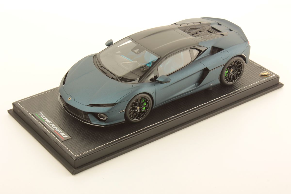 MR Collection Lamborghini Temerario - ONE OFF Matte Blu Mehit | 1:18