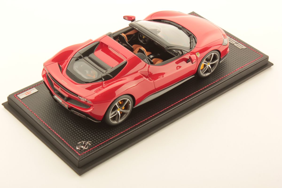MR Collection Ferrari 296 GTS - ONE OFF New Rosso Corsa Metallic | 1:18 – Bild 2