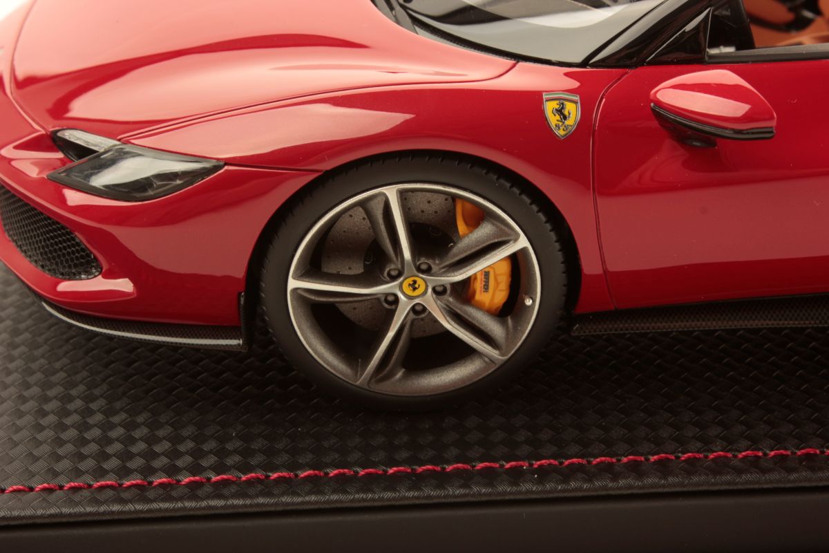 MR Collection Ferrari 296 GTS - ONE OFF New Rosso Corsa Metallic | 1:18 – Bild 5