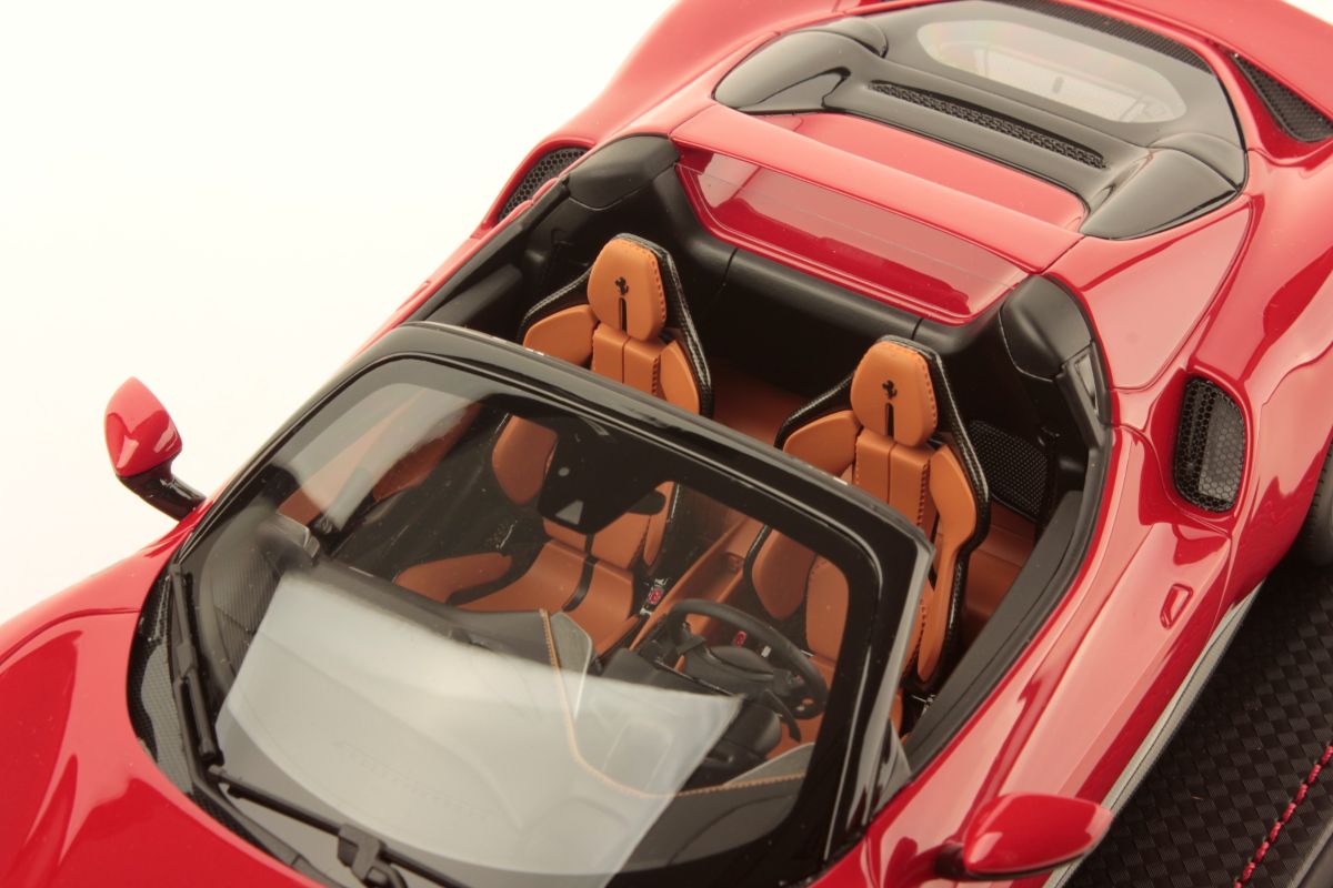 MR Collection Ferrari 296 GTS - ONE OFF New Rosso Corsa Metallic | 1:18 – Bild 6