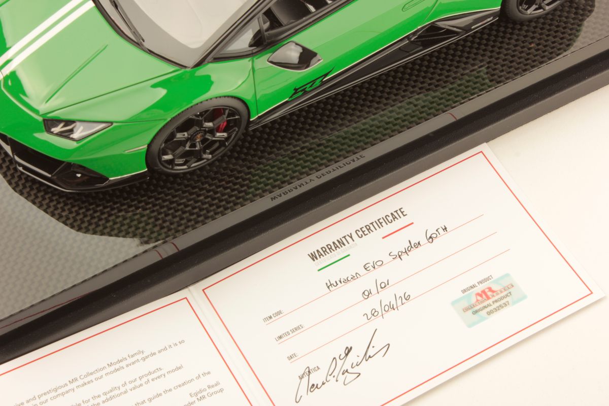 MR Collection Lamborghini Huracan EVO Spyder - ONE OFF 60th Anniversary | 1:18 – Bild 7
