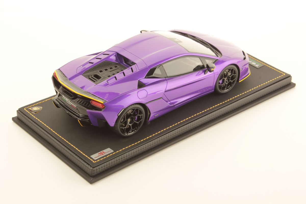 MR Collection Lamborghini Temerario - ONE OFF Viola Pasifae with Yellow Livery | 1:18 – Bild 2