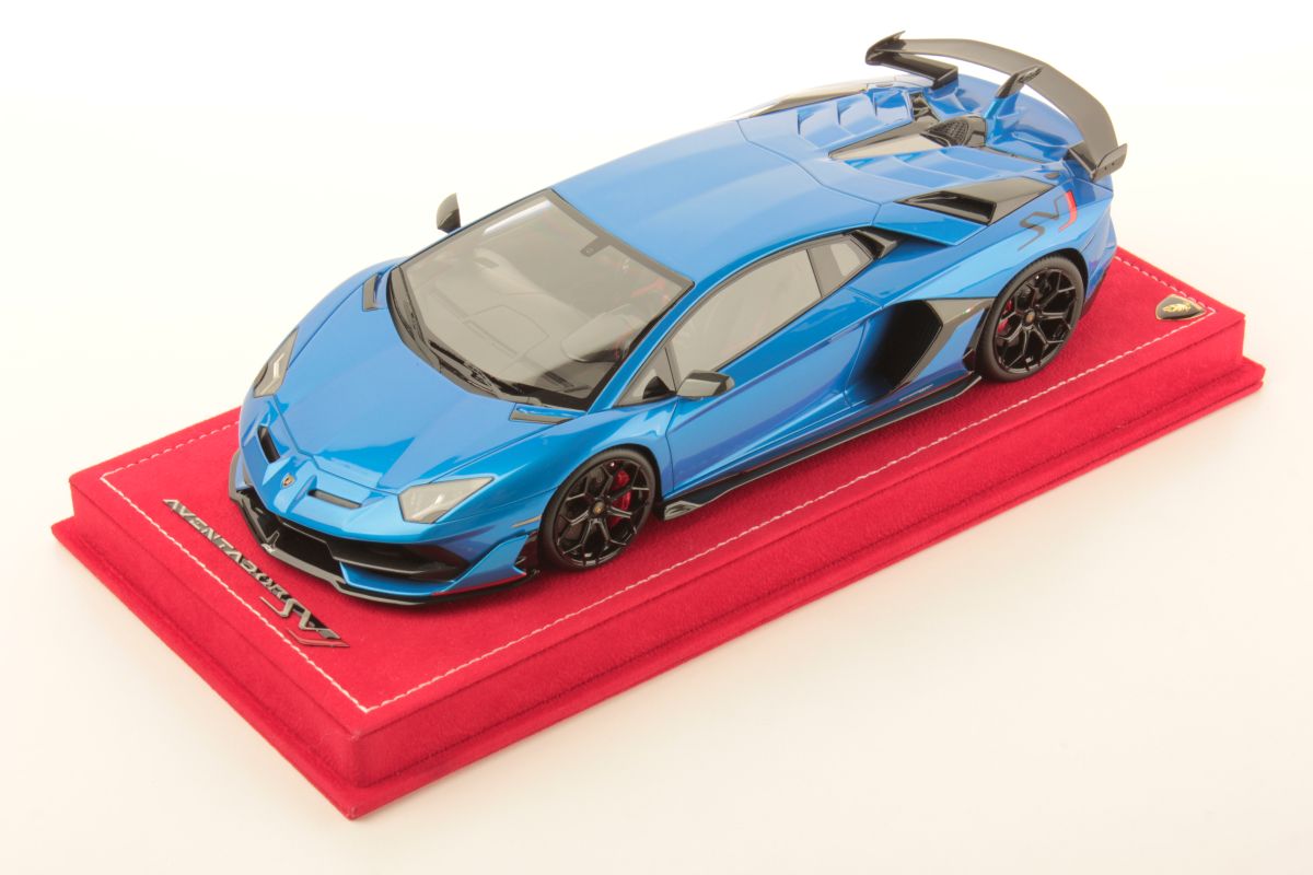 MR Collection Lamborghini Aventador SVJ - Blue Nethuns | 1:18
