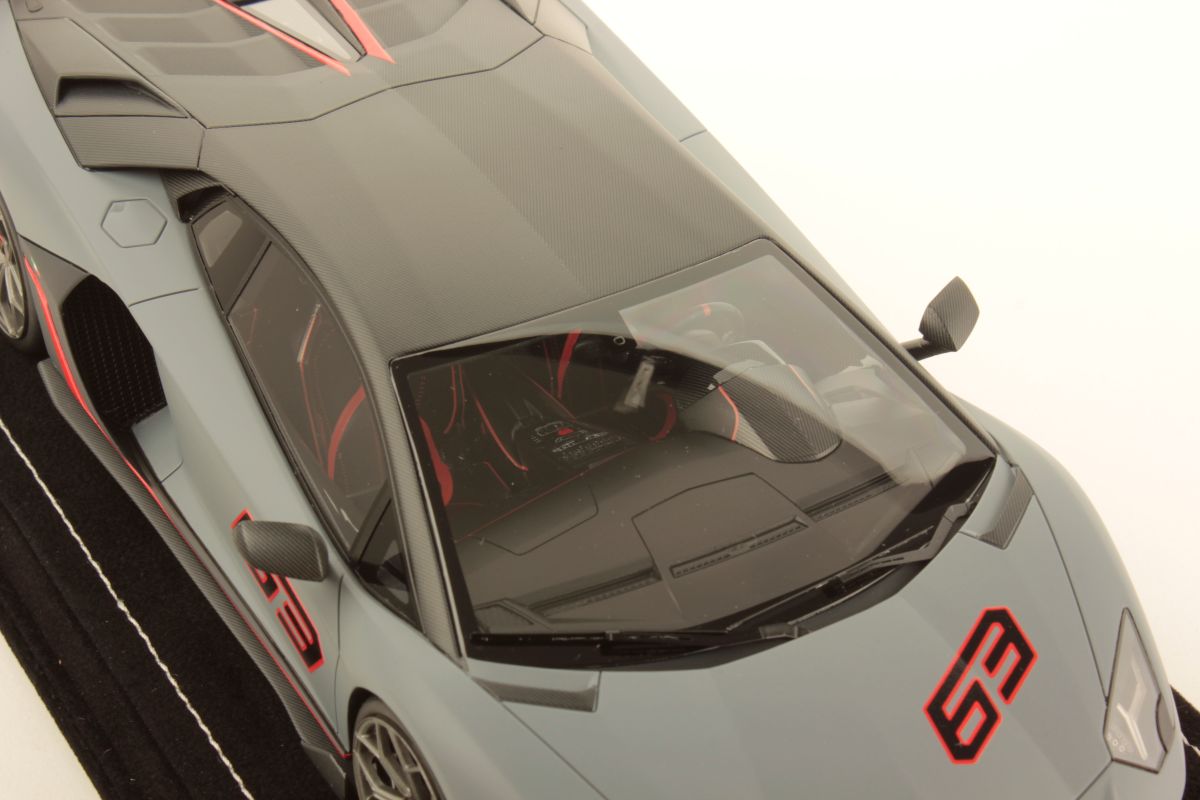 MR Collection Lamborghini Aventador SVJ - Grigio Acheso Matte | 1:18 – Bild 6