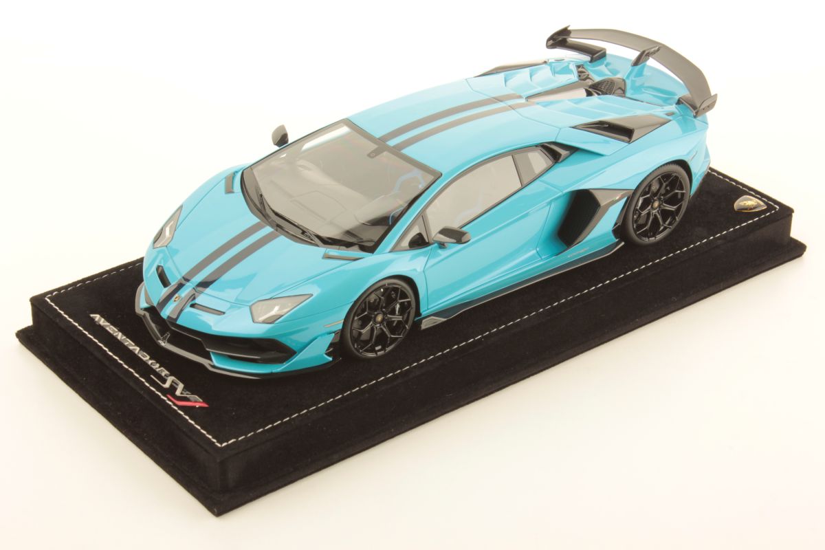 MR Collection Lamborghini Aventador SVJ - Blue Cepheus | 1:18
