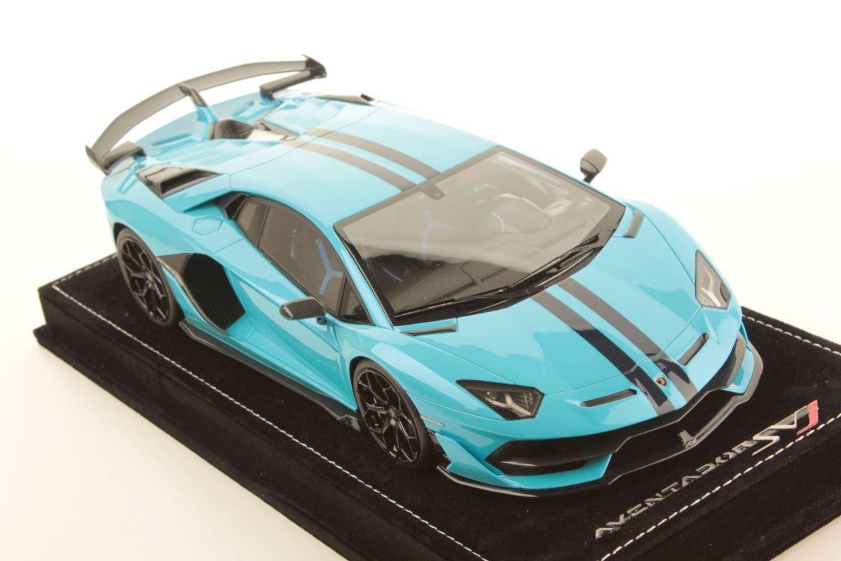 MR Collection Lamborghini Aventador SVJ - Blue Cepheus | 1:18 – Bild 3