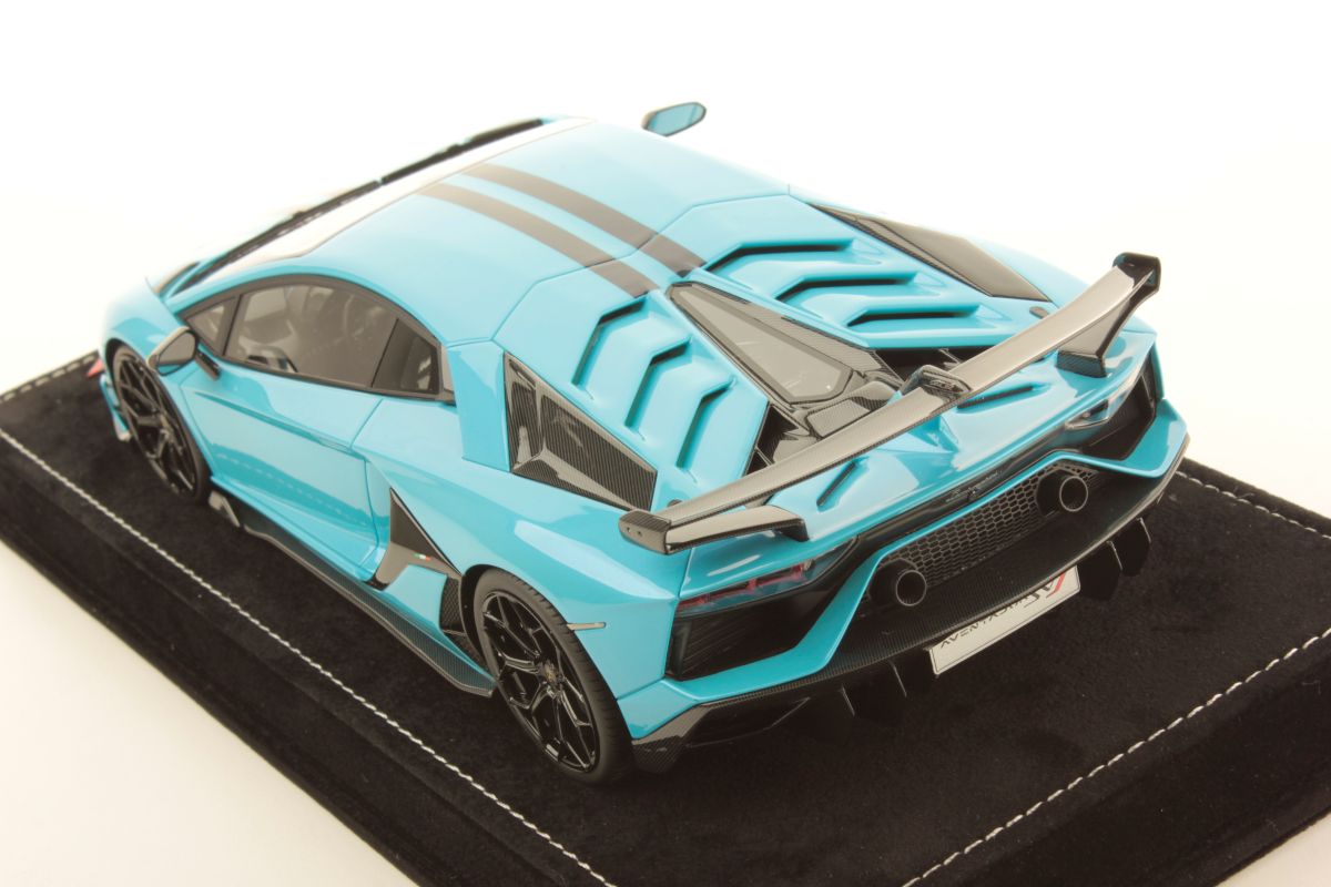 MR Collection Lamborghini Aventador SVJ - Blue Cepheus | 1:18 – Bild 4