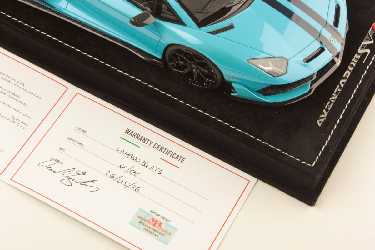 MR Collection Lamborghini Aventador SVJ - Blue Cepheus | 1:18 – Bild 7