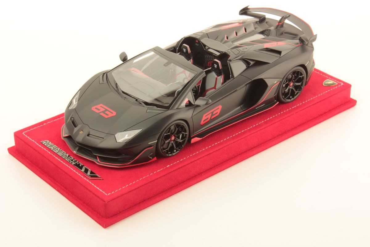 MR Collection Lamborghini Aventador SVJ Roadster - Nero Nemesis | 1:18